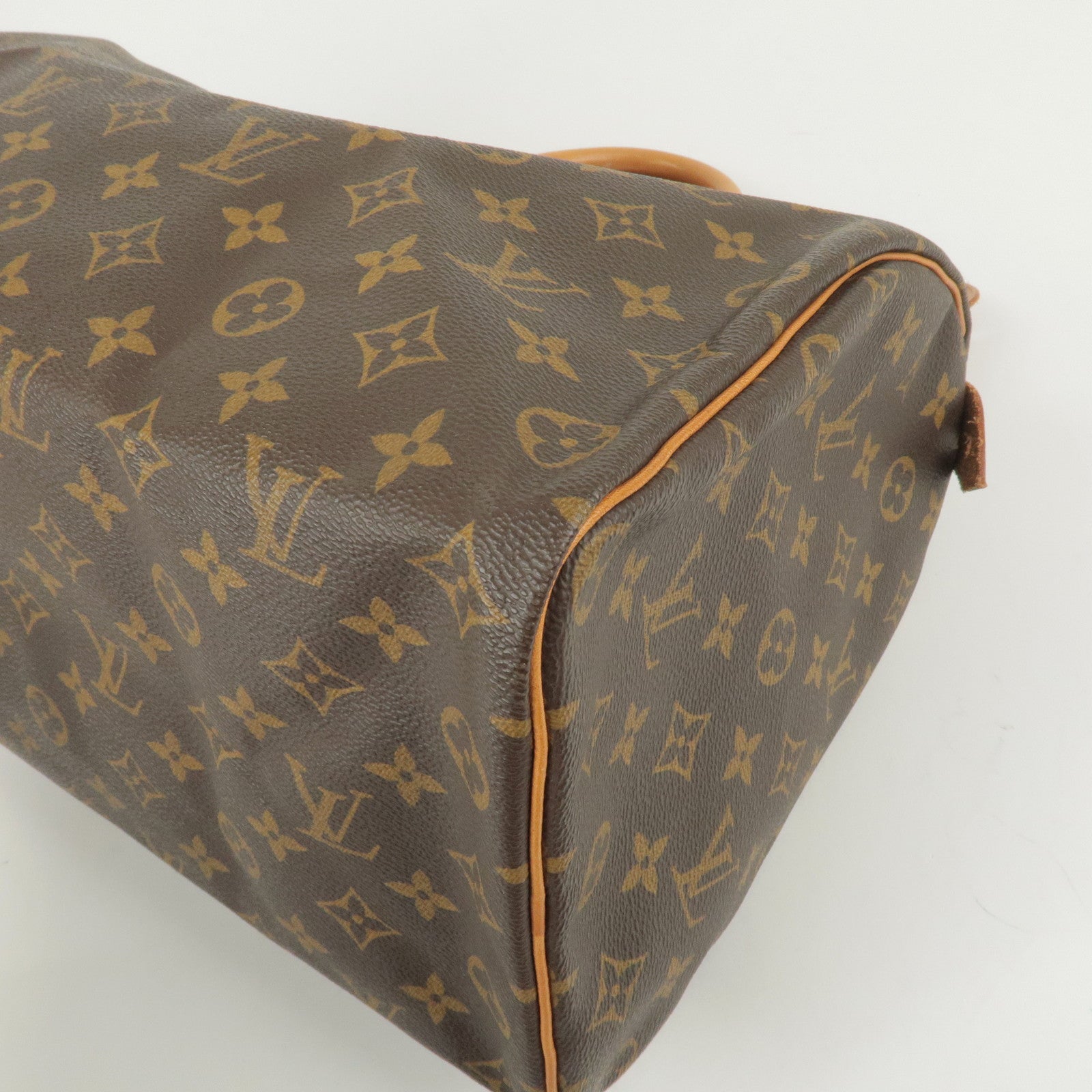 Authentic Vintage Louis Vuitton Monogram Speedy 35 Satchel Boston Bag