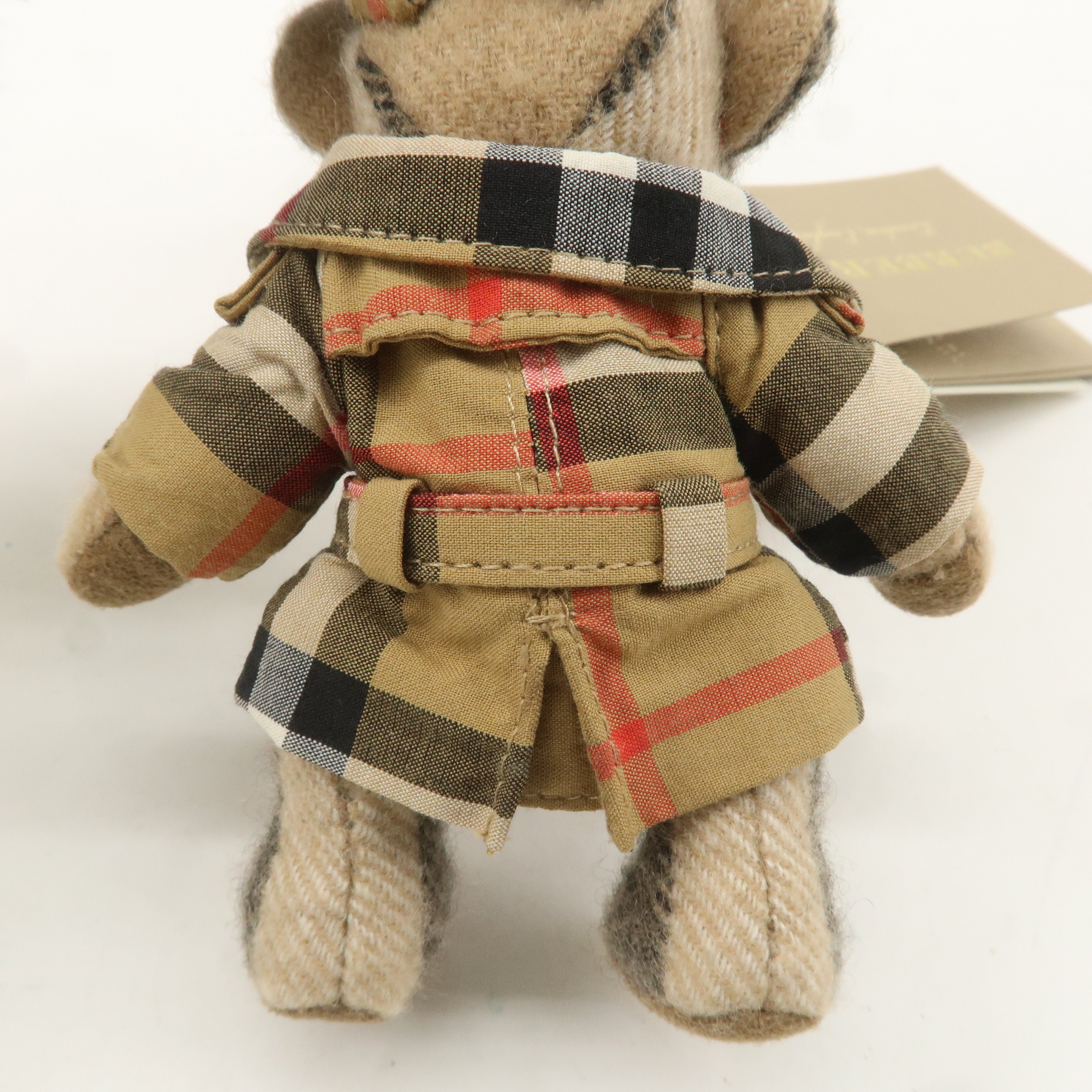 BURBERRY Thomas Bear bag Charm Key Chain Cashmere Beige Brown