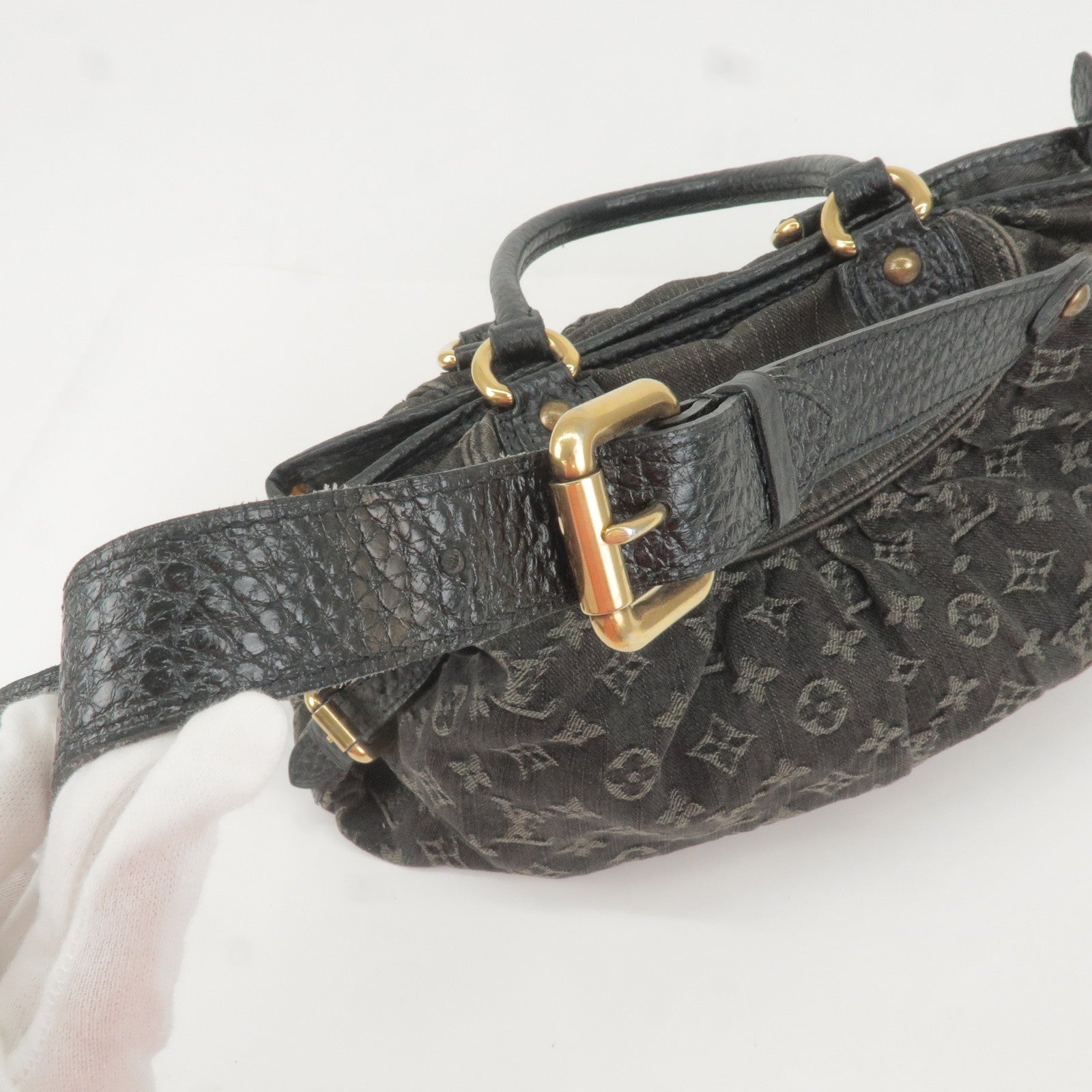 Monogram - Vuitton - Louis - Hand - Denim - ep_vintage luxury Store - Bag -  M95351 – dct - Neo - Cabby - louis vuitton brown card case - MM - Black
