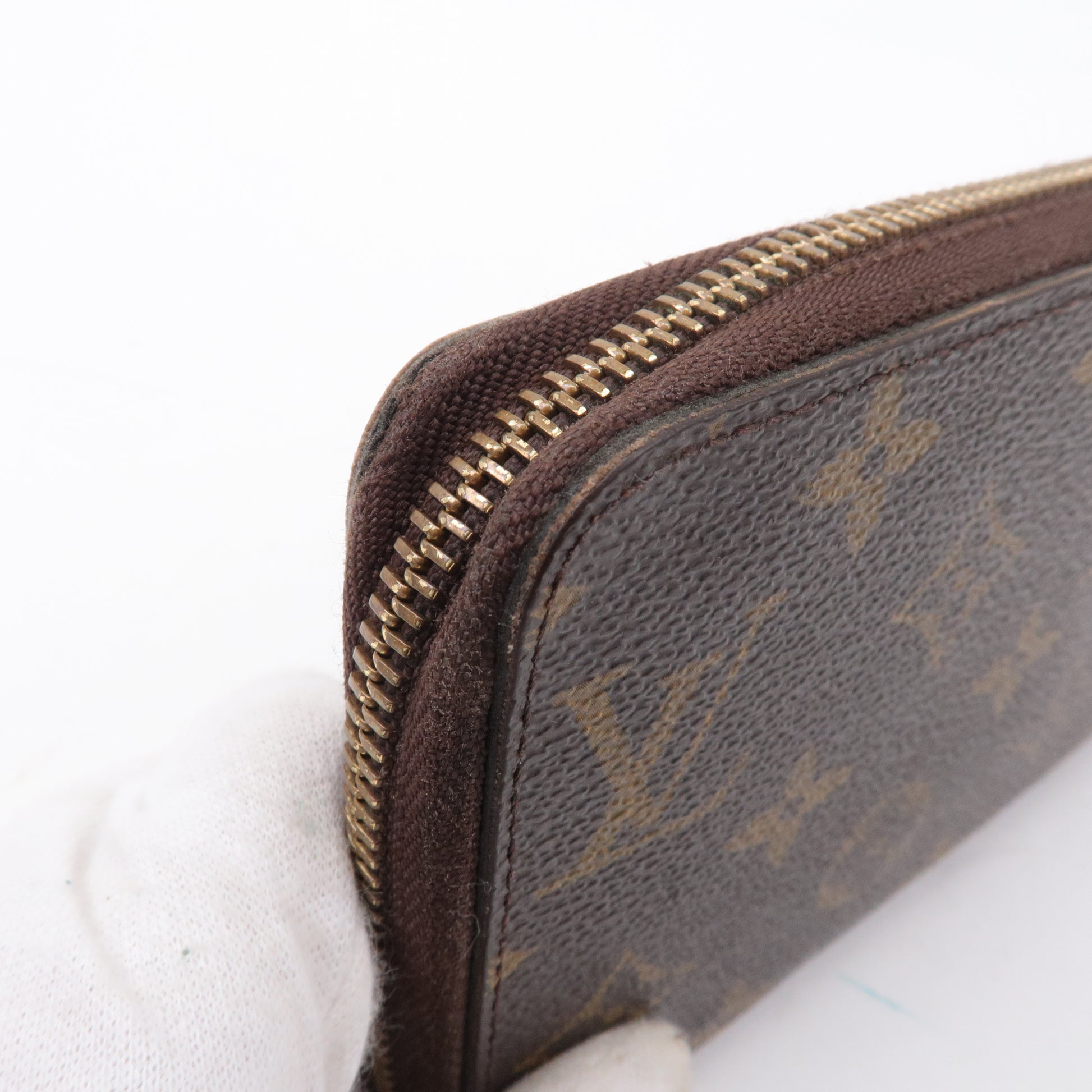Louis+Vuitton+Monogram+M60017+Zippy+Wallet+Round+Purse+-+Brown for