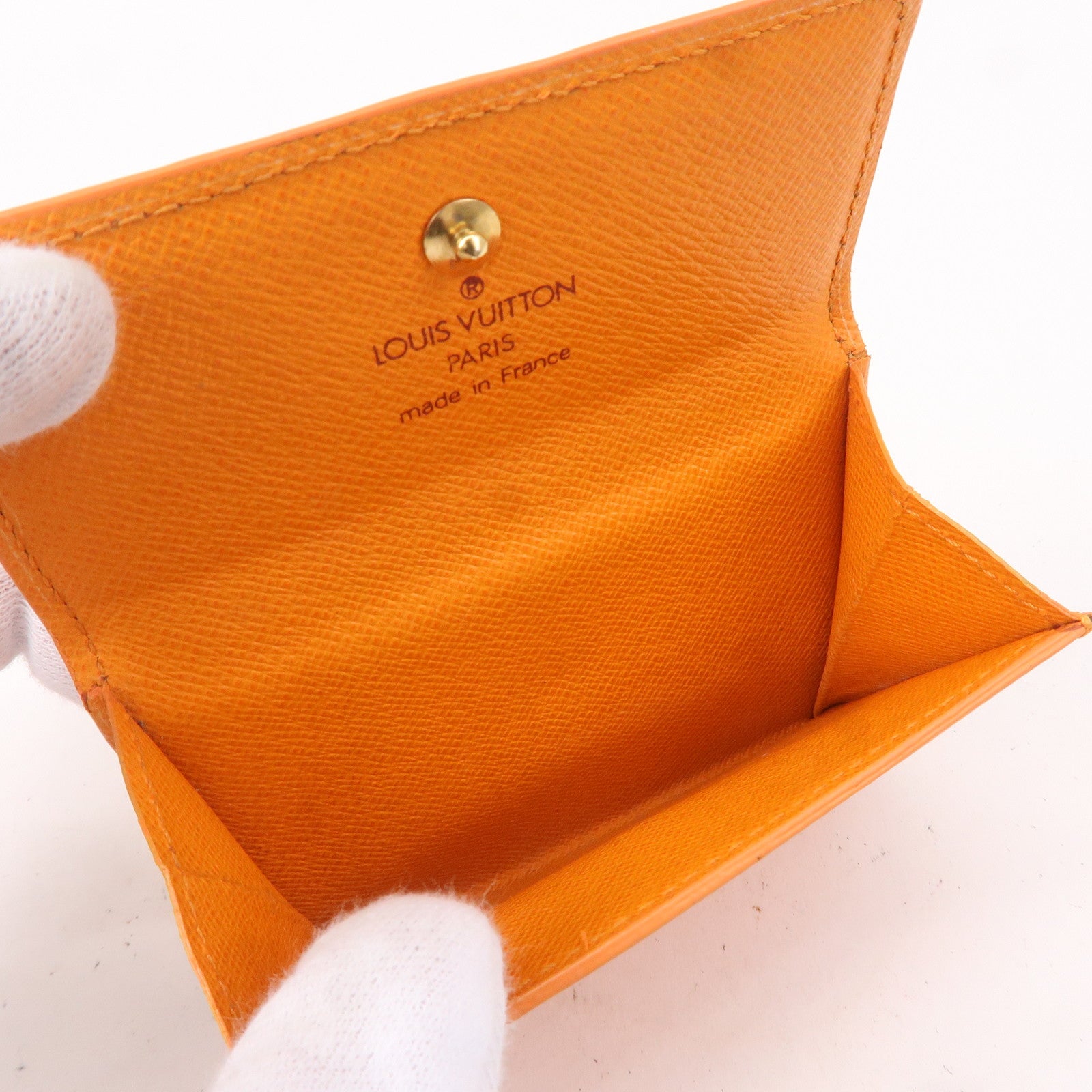 Louis Vuitton Yellow Epi Card Coin Holder
