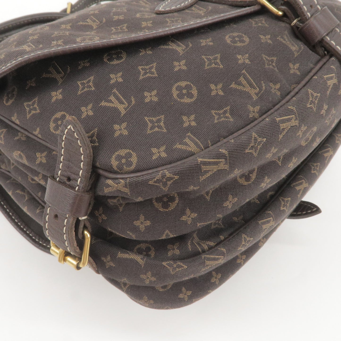 Louis Vuitton Monogram Minilin Saumur 30 Ebene Brown M95227