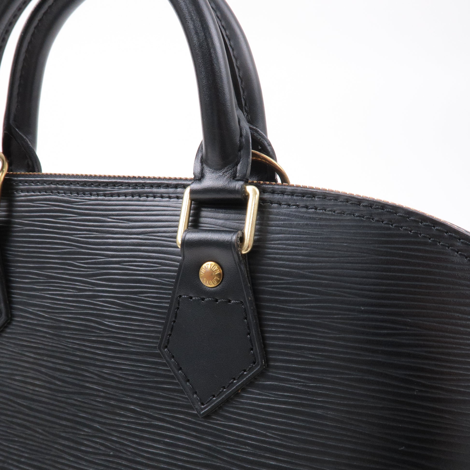 Louis Vuitton Alma Epi Mini Noir in Leather with Gold-tone - US