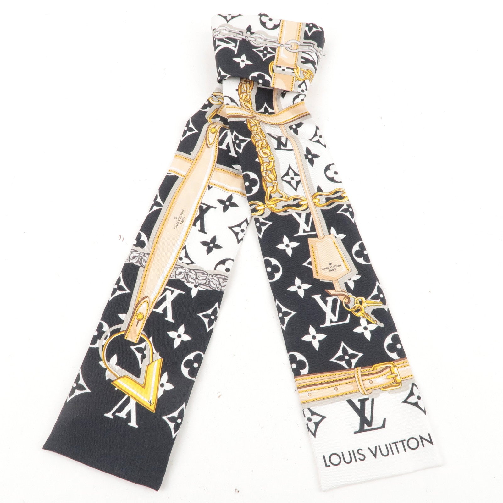 Louis Vuitton M78656 Silk Scarf Bandeau Confidential Monogram Used from  Japan