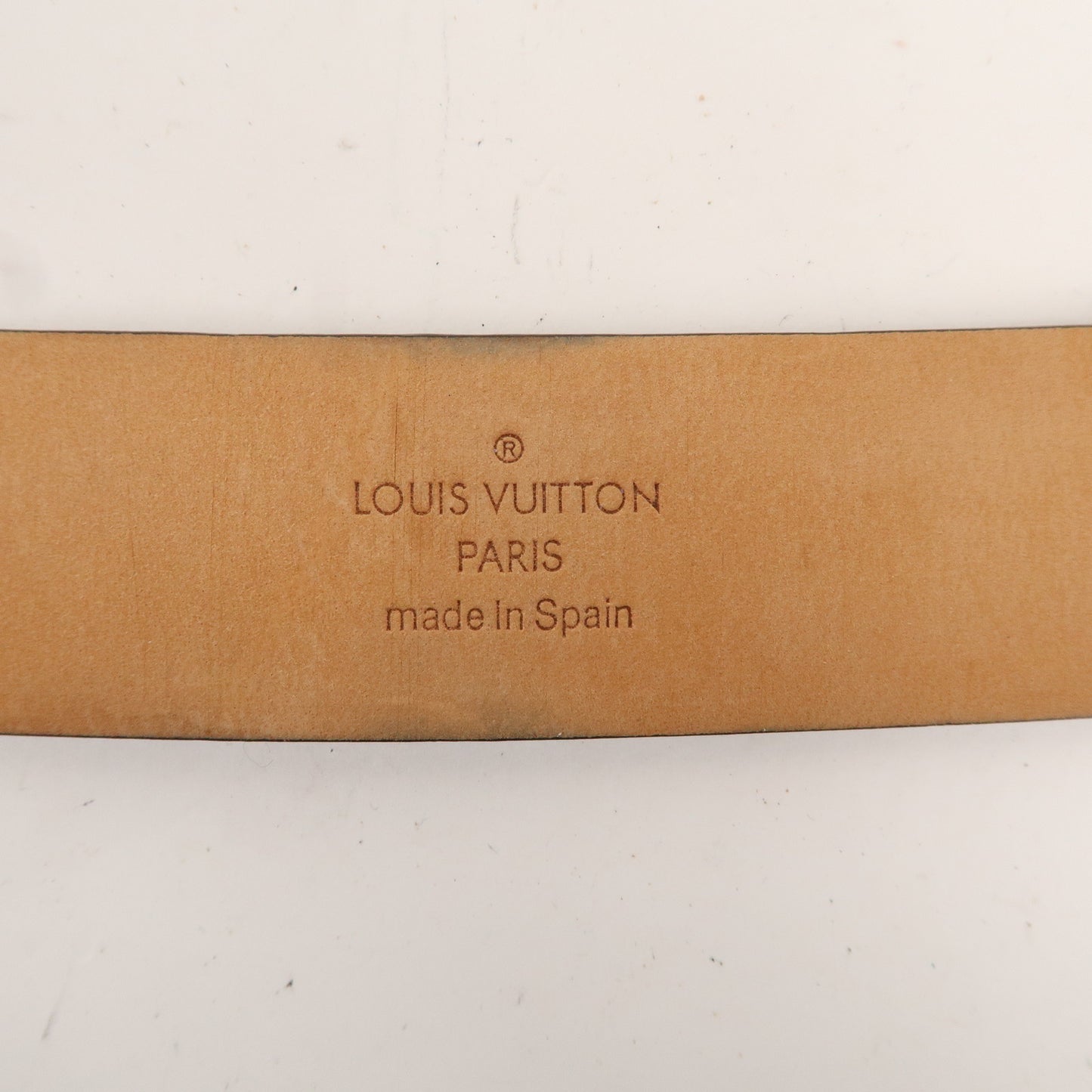 Louis Vuitton Damier Ebene Saint Tulle Carre Belt 80/32 M6802