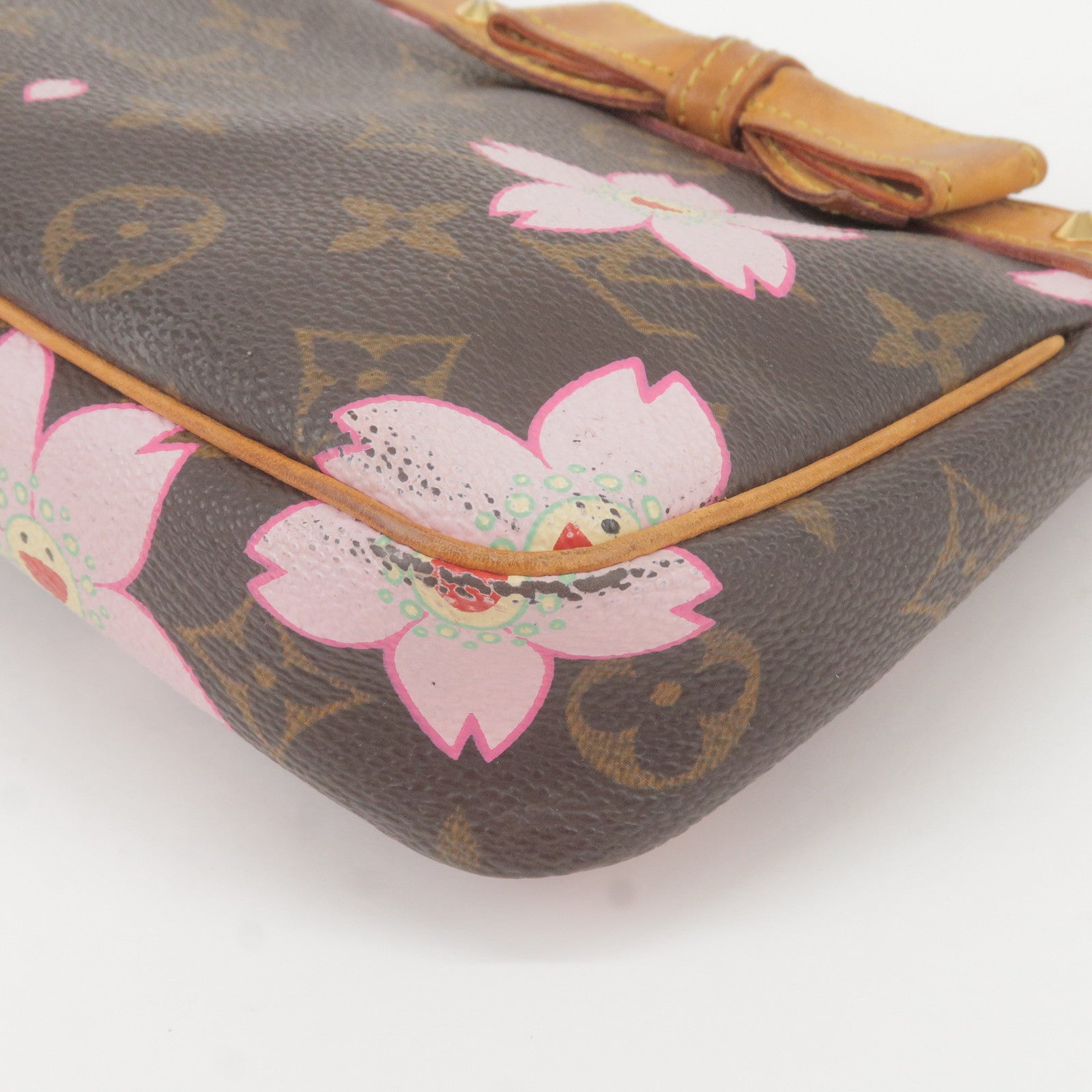 Louis Vuitton Cherry Blossom Pochette Accessoires Wristlet Pouch Bag