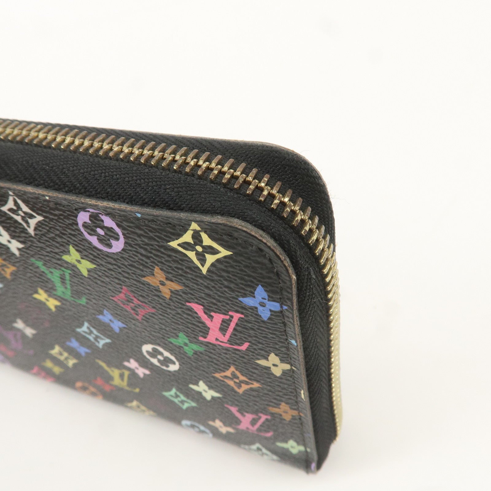 Louis Vuitton Monogram Multi Color Zippy Wallet Noir M60244