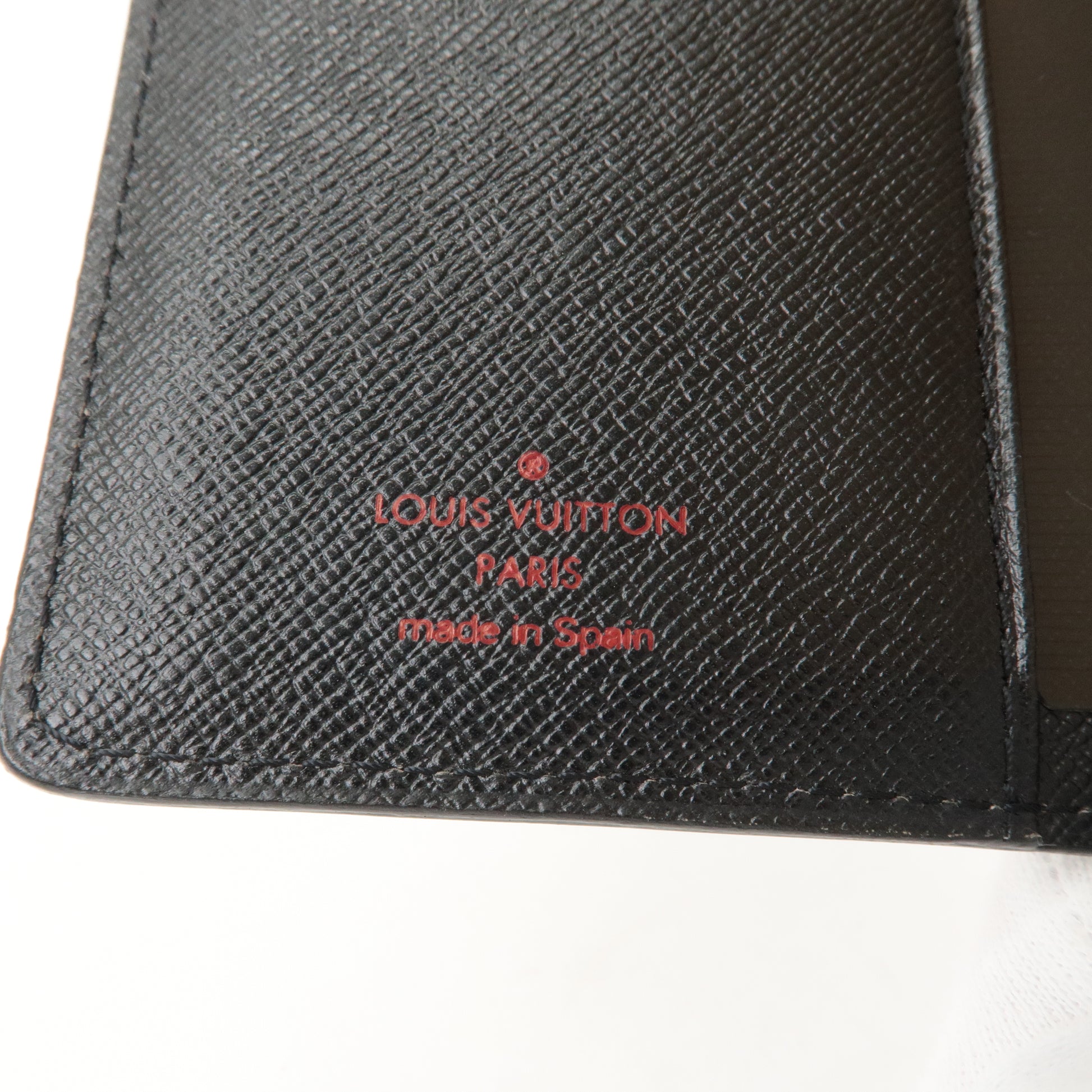 Authenticated Used Louis Vuitton LOUIS VUITTON Epi Agenda MM Notebook Cover  Noir Black R20042 