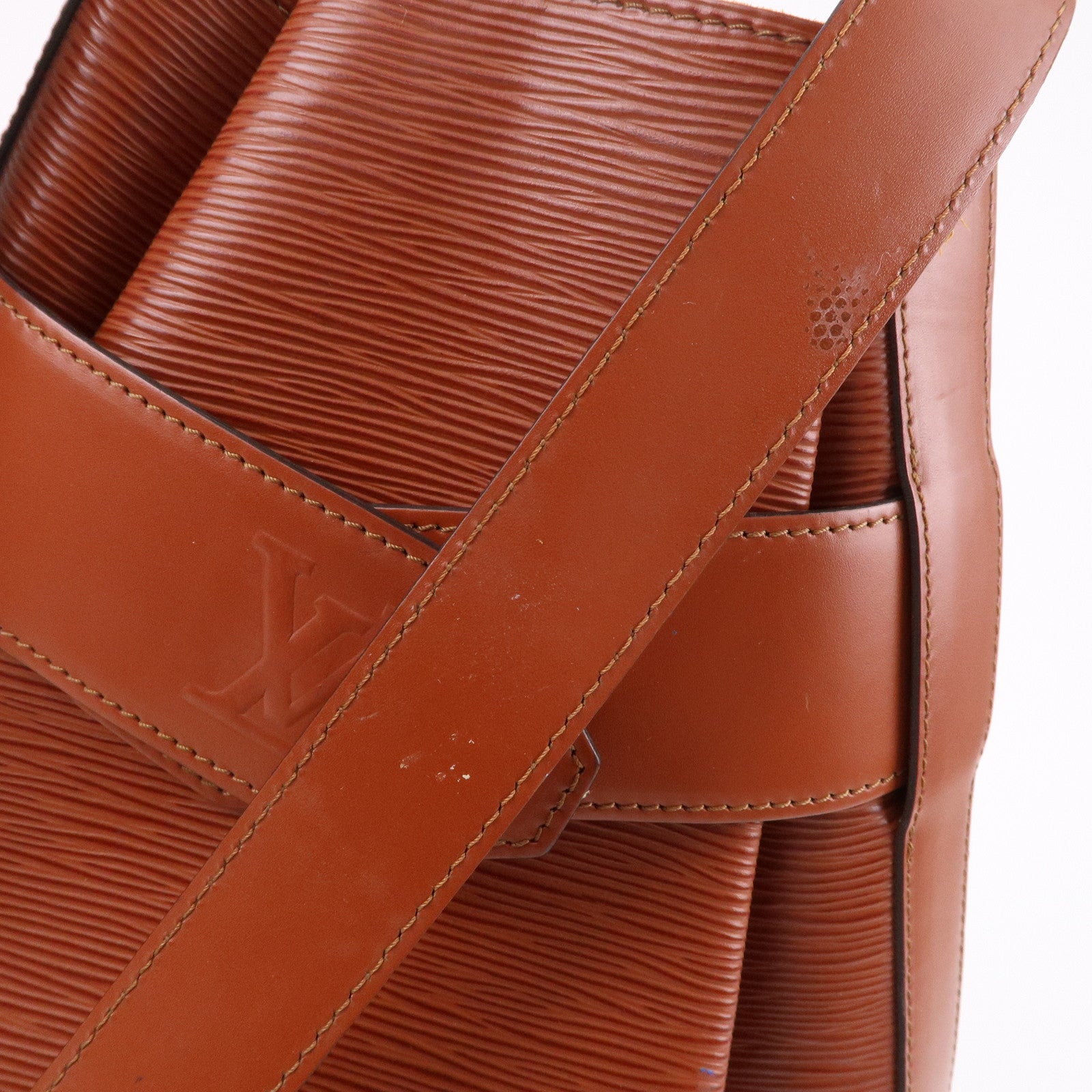 Louis Vuitton Sac d'Epaule Bucket Bag GM Red Leather