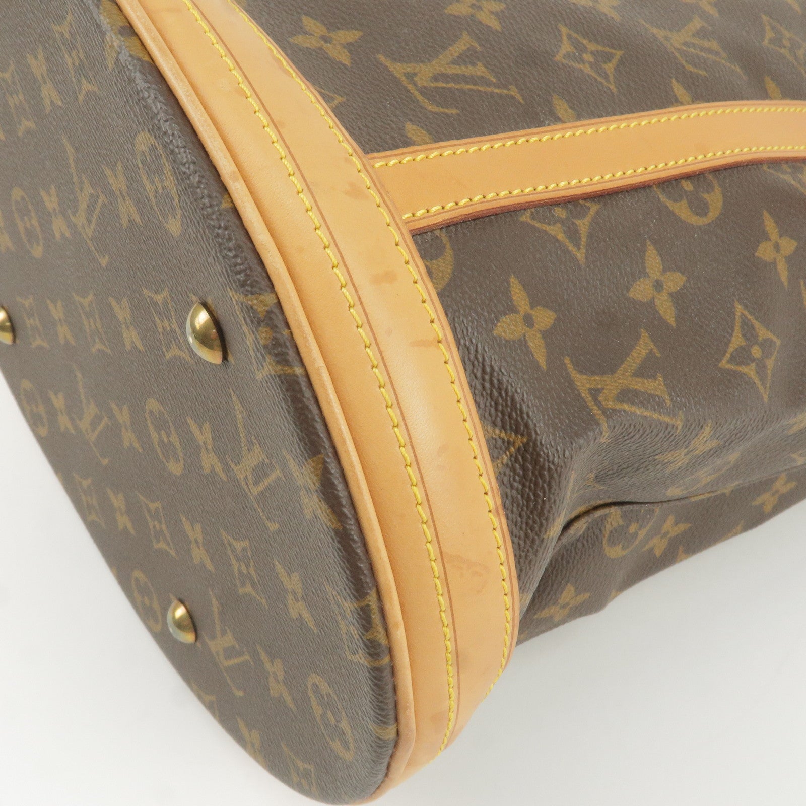 Louis Vuitton Brown Monogram Canvas Bucket GM Shoulder Bag Date