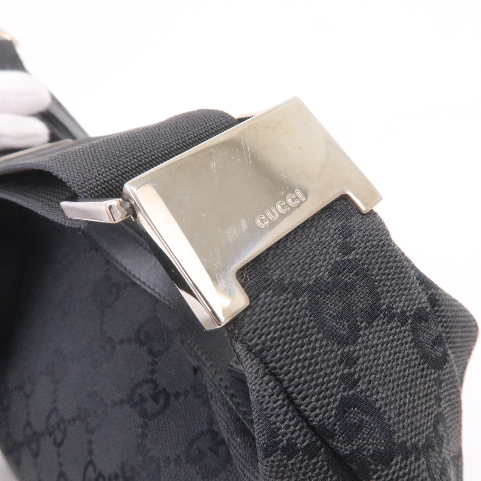 Gucci Vintage Black GG Canvas Belt Bag, Best Price and Reviews