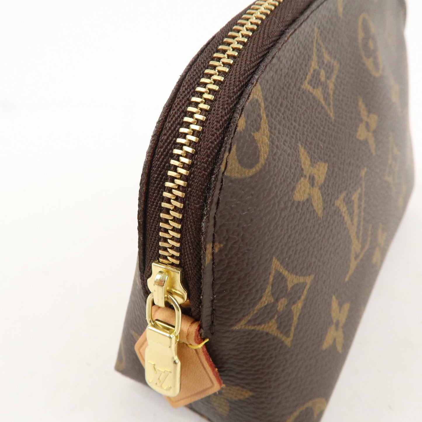 Louis Vuitton Monogram Pochette Cosmetic Pouch Brown M47515