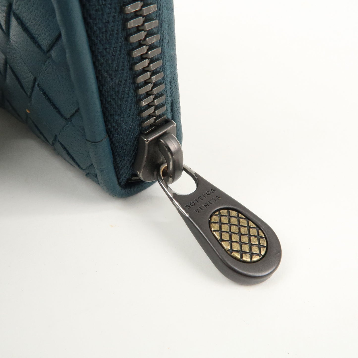 BOTTEGA VENETA Intrecciato Leather Coin Case Card Case Dark Green