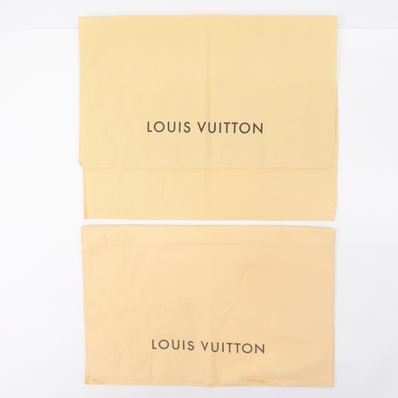 Louis Vuitton Set of 10 Dust Bag Flap Style Beige