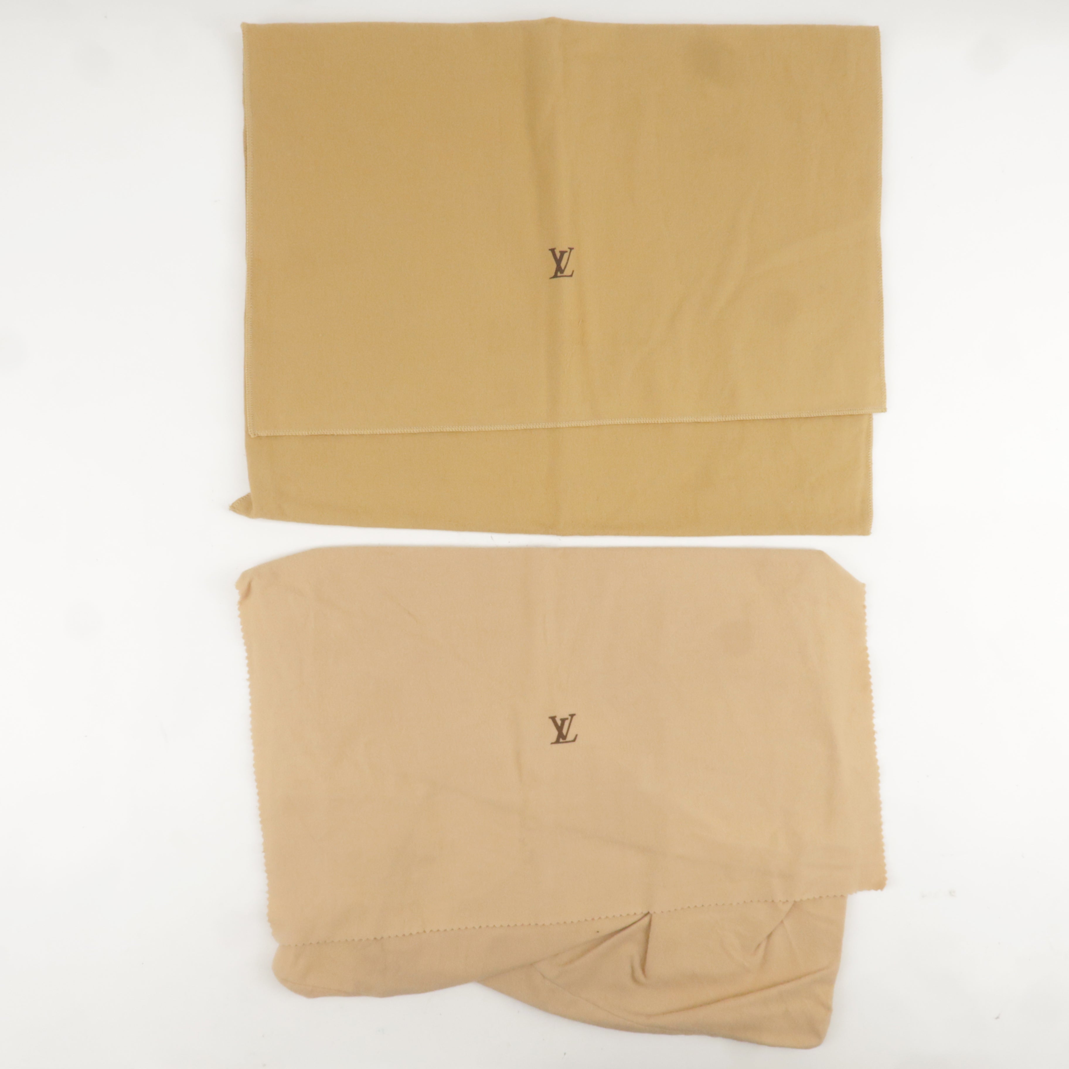 Louis Vuitton Set of 10 Dust Bag Flap Style Beige Brown