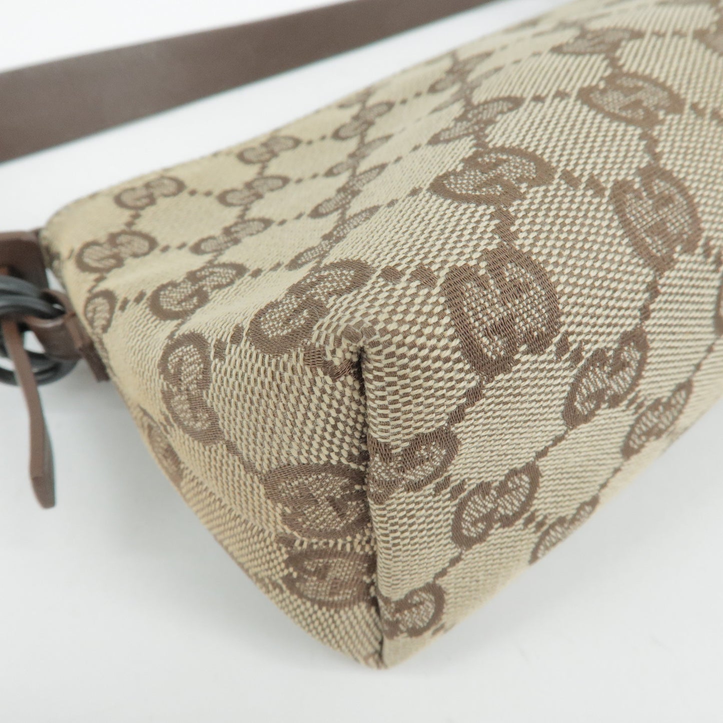GUCCI-GG-Canvas-Leather-Hand-Bag-Pouch-Beige-Brown-103399 – dct-ep_vintage  luxury Store
