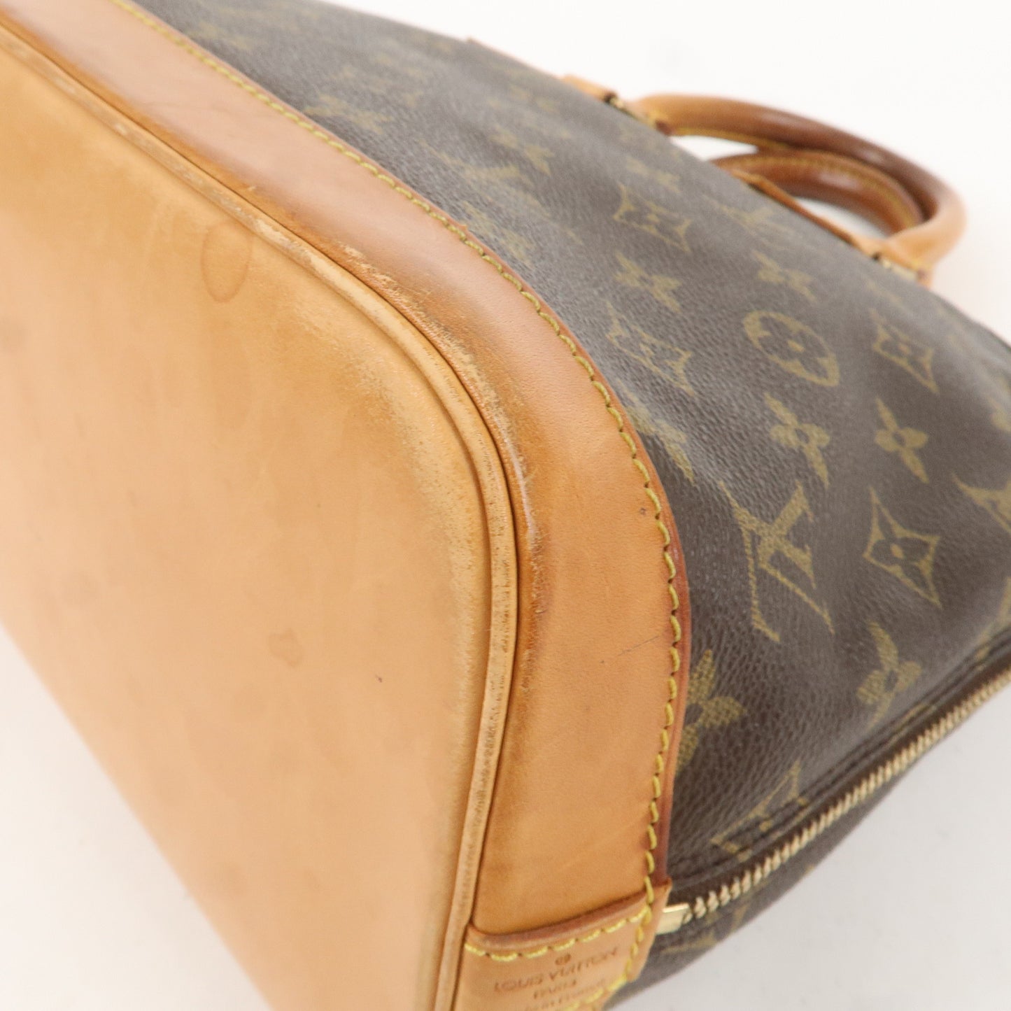 Louis Vuitton Monogram Alma Hand Bag Brown M51130