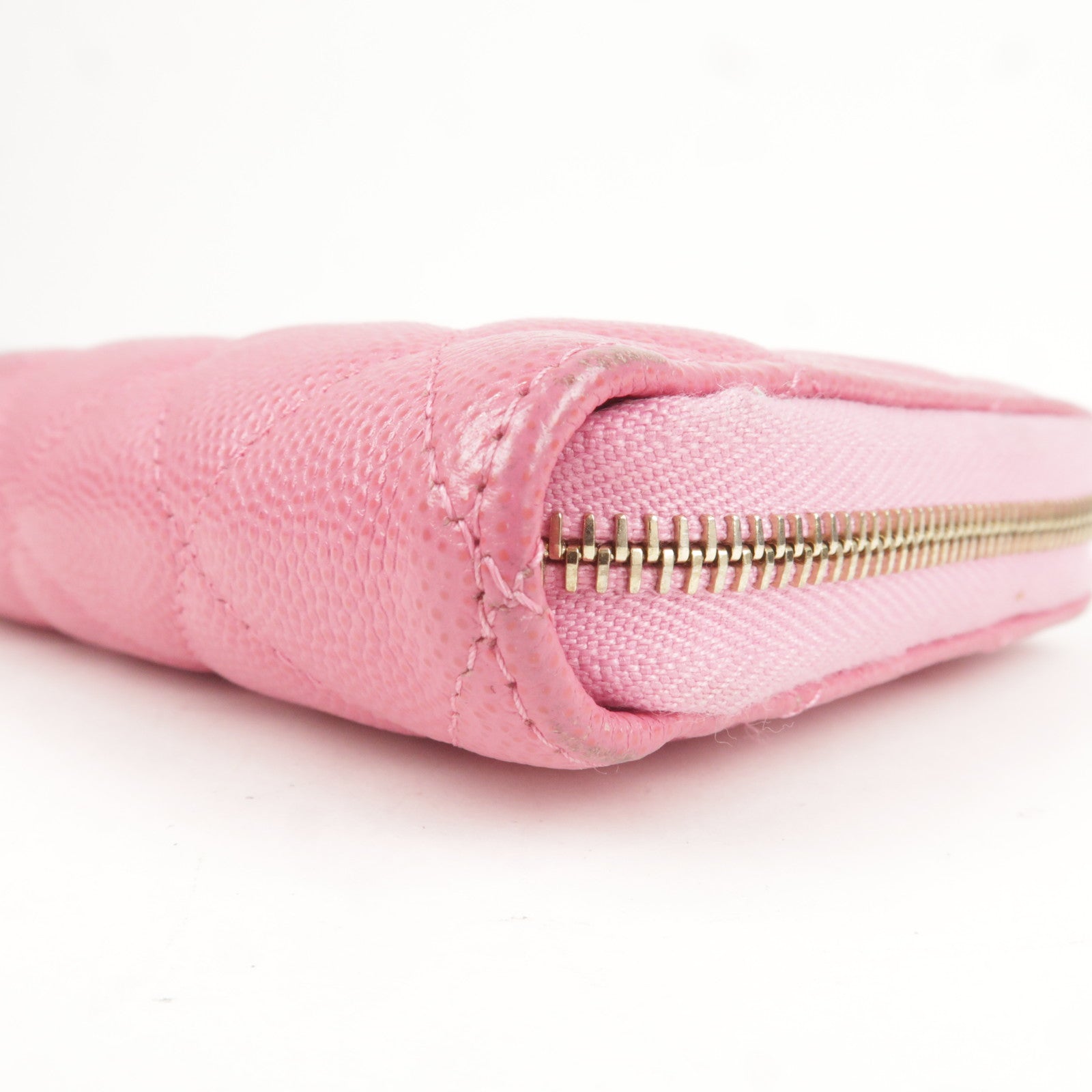 chanel pink caviar wallet