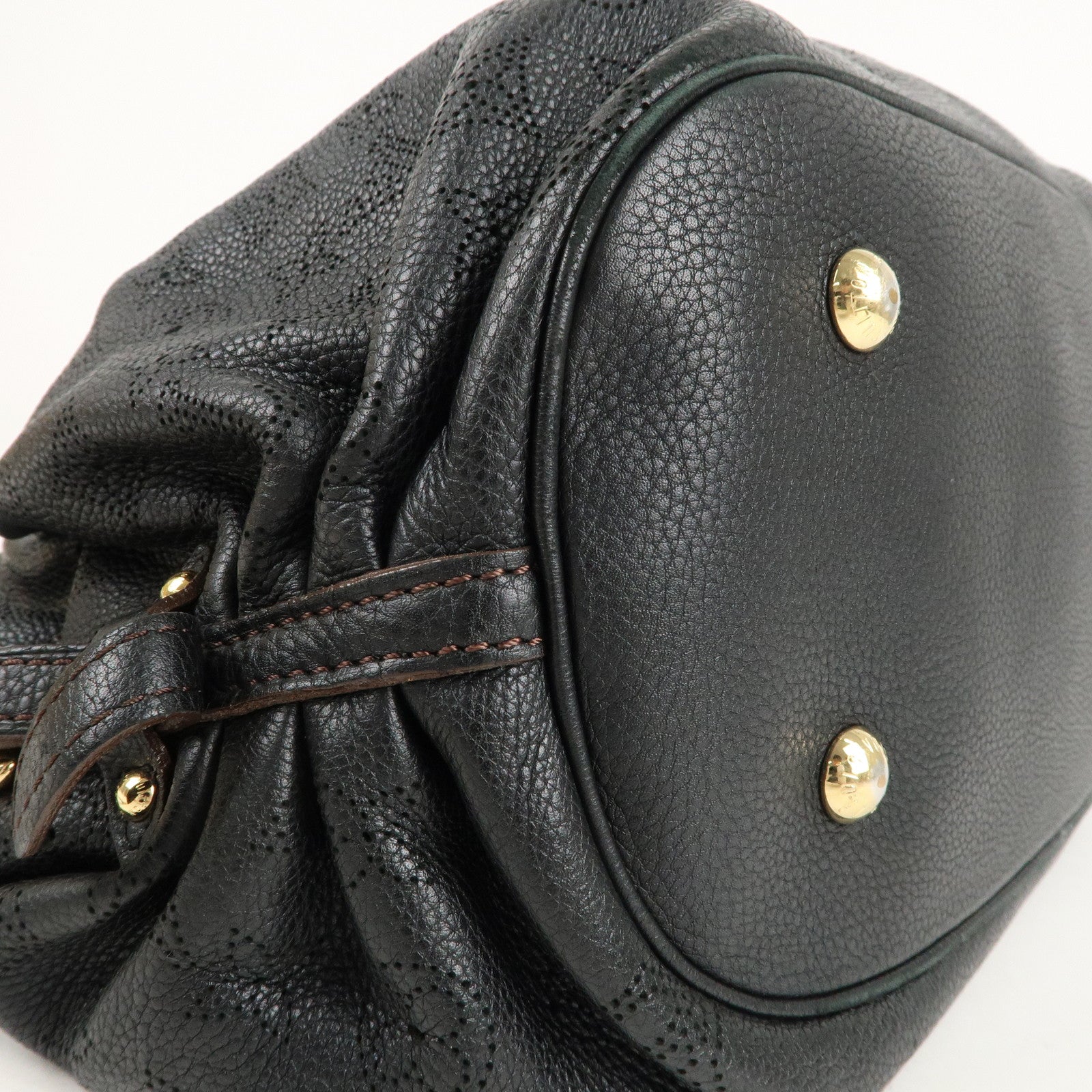 LOUIS VUITTON Louis Vuitton Monogram Mahina L Tote Bag Shoulder Leather  Noir Black M95765