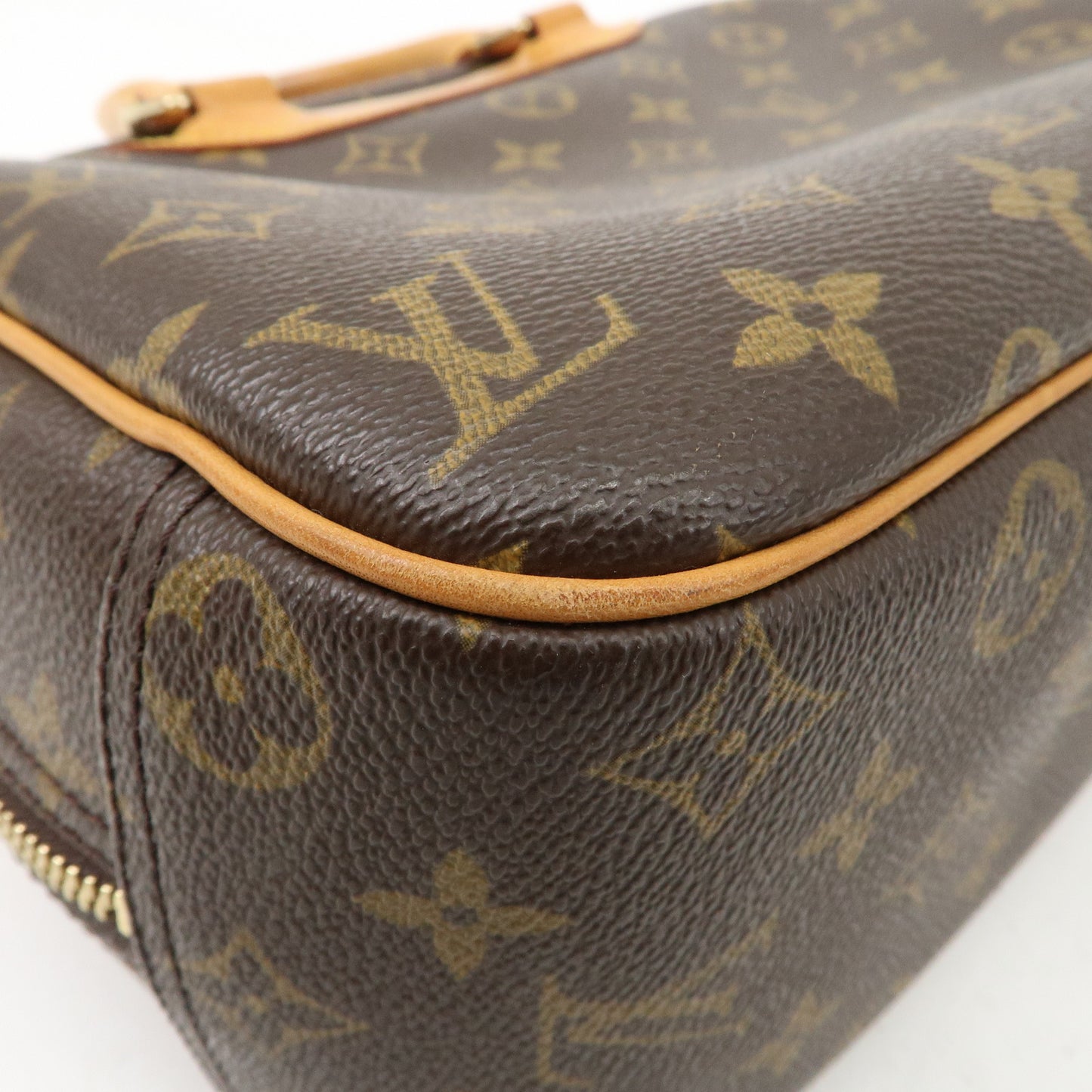 Louis Vuitton Monogram Trouville Hand Bag Brown M42228