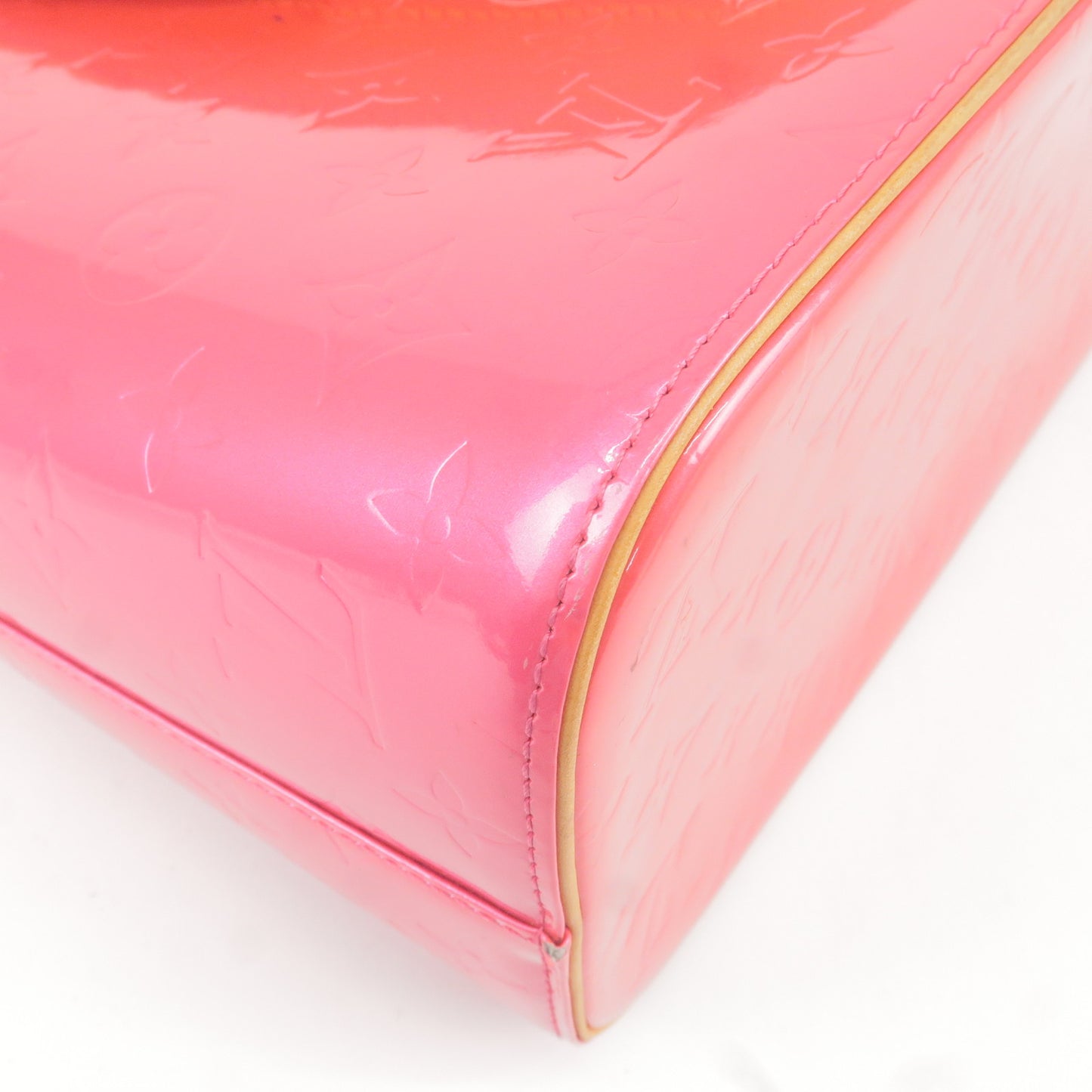 Louis Vuitton Fuchsia Pink Monoram Vernis Houston Zip Tote Bag 862095