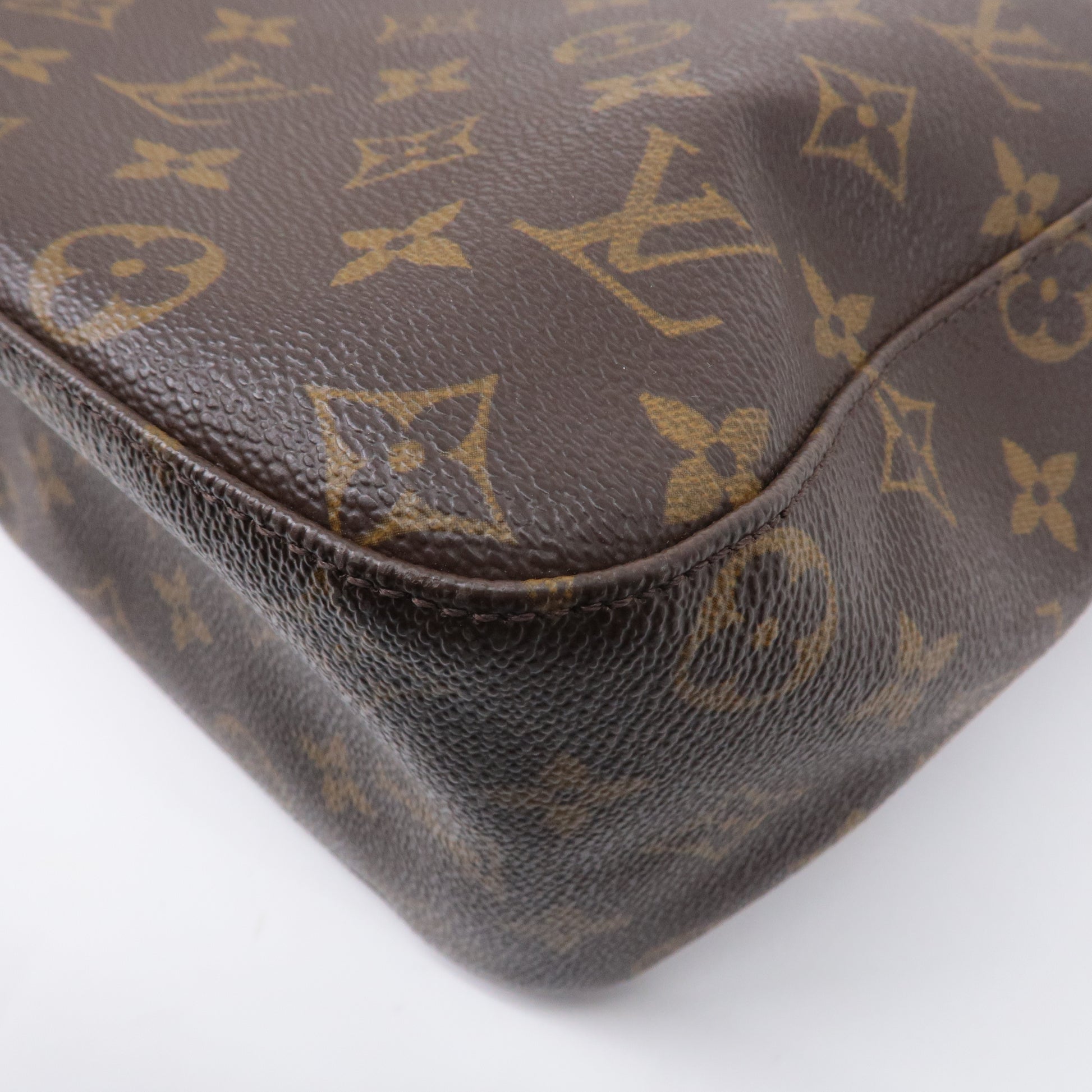 Authentic Louis Vuitton Monogram Looping GM Shoulder Bag M51145 Used F/S