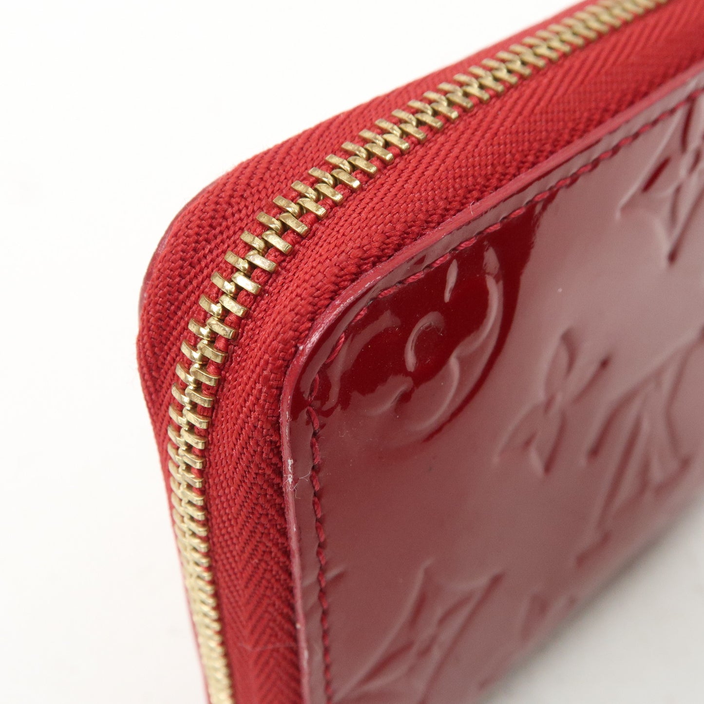 Louis Vuitton Monogram Vernis Zippy Coin Purse M93608 Red