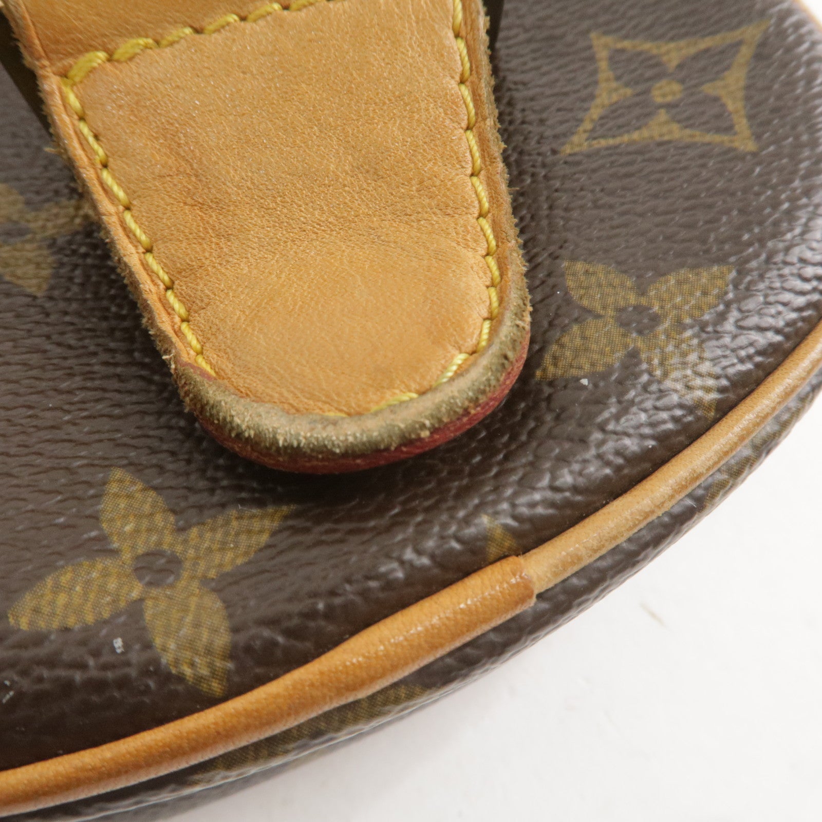 Louis Vuitton Vintage Leather Monogram Crossbody Saddle Bag