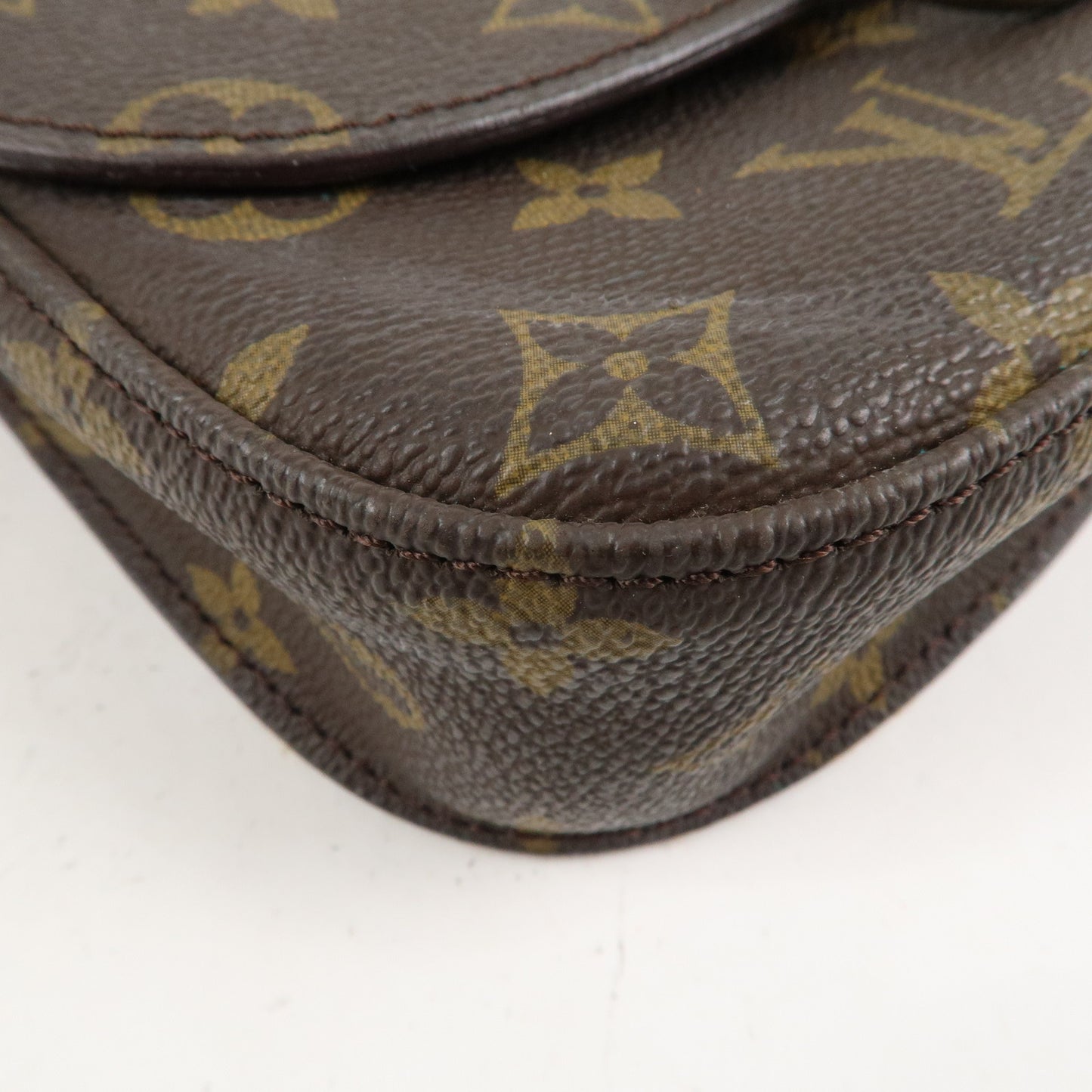 Louis Vuitton Monogram Saint Cloud MM Shoulder Bag Brown M51243