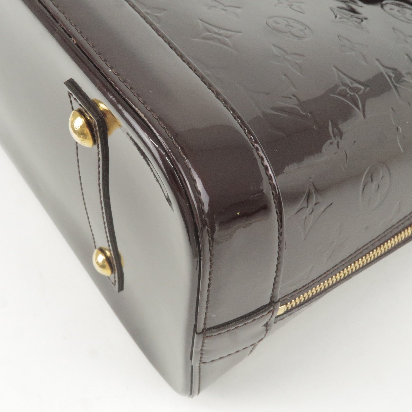 Louis Vuitton Amarante Monogram Vernis Alma GM Bag For Sale at
