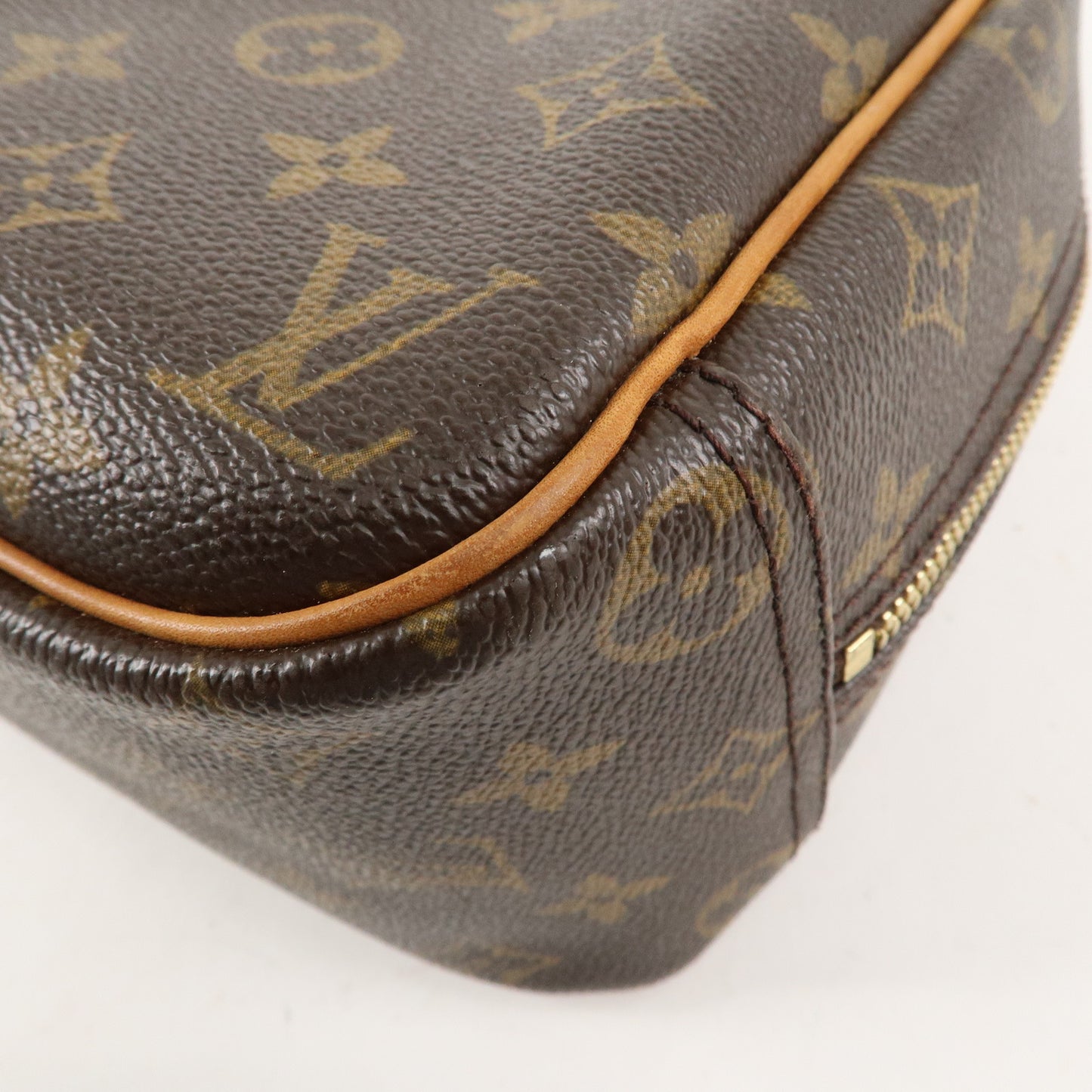 Louis Vuitton Monogram Trouville Hand Bag Brown M42228
