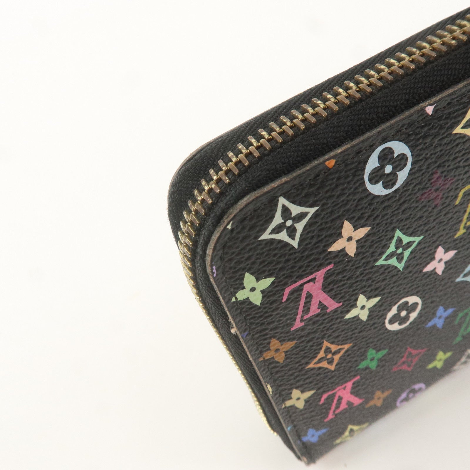 Louis Vuitton Monogram Multi Color Zippy Wallet Noir M60244