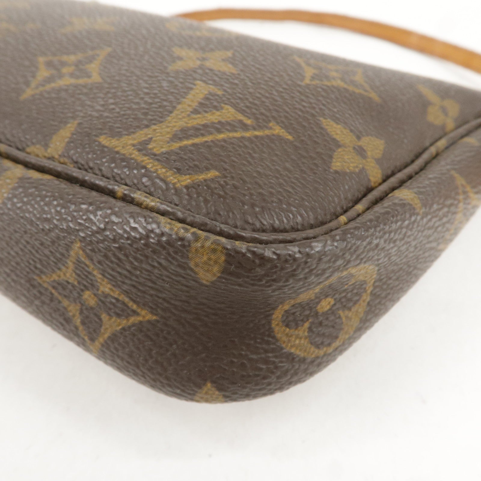 LOUIS VUITTON Pochette Accessoires Hand Bag Monogram Leather BN M51980  72MY007