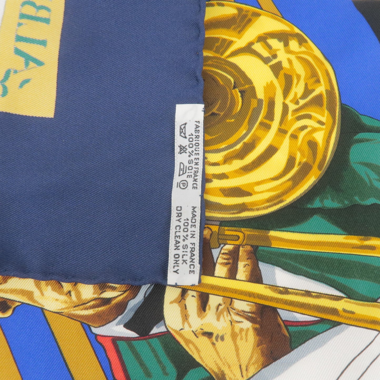 HERMES Carre 90 100% Silk Scarf 1923 The Original New Orleans Navy