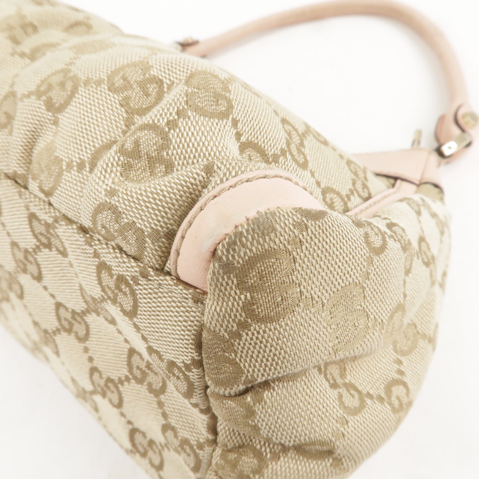 GUCCI-Abbey-GG-Canvas-Leather-Shoulder-Bag-Beige-Pink-190525 – dct
