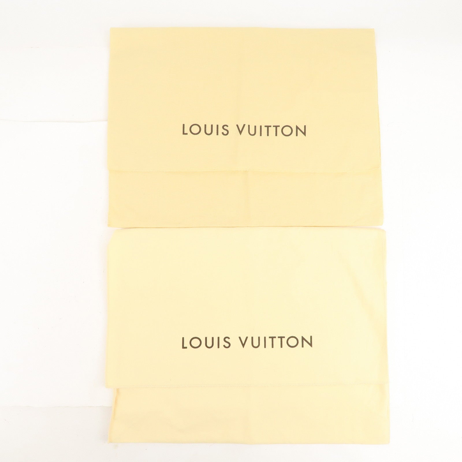 Louis Vuitton Set of 10 Dust Bag Flap Style Beige