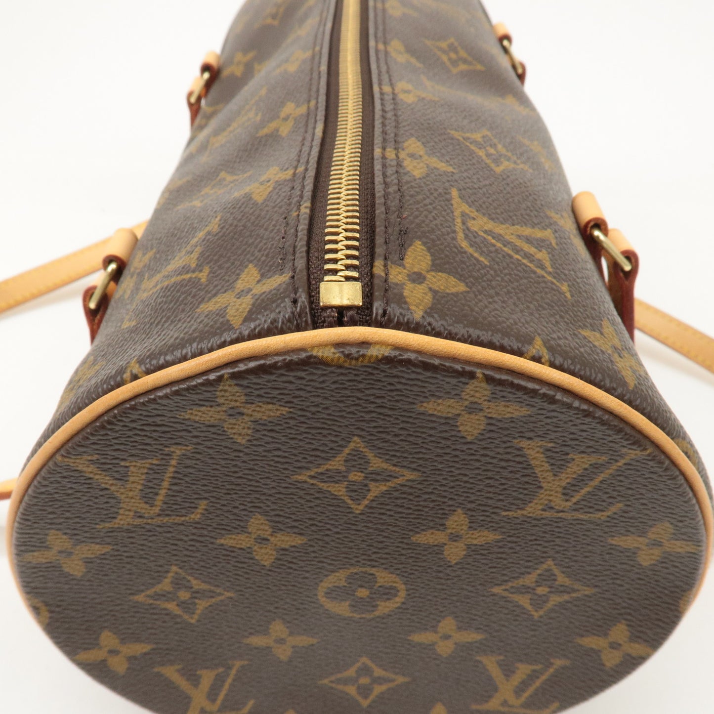 Louis Vuitton Monogram Papillon 30 Hand Bag Brown M51385