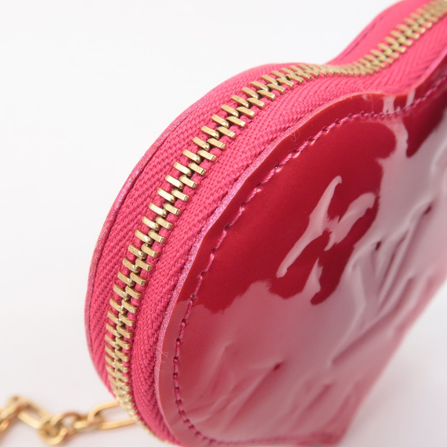 Louis Vuitton Monogram Vernis Porte Monnaie Coeur Coin Case M93657