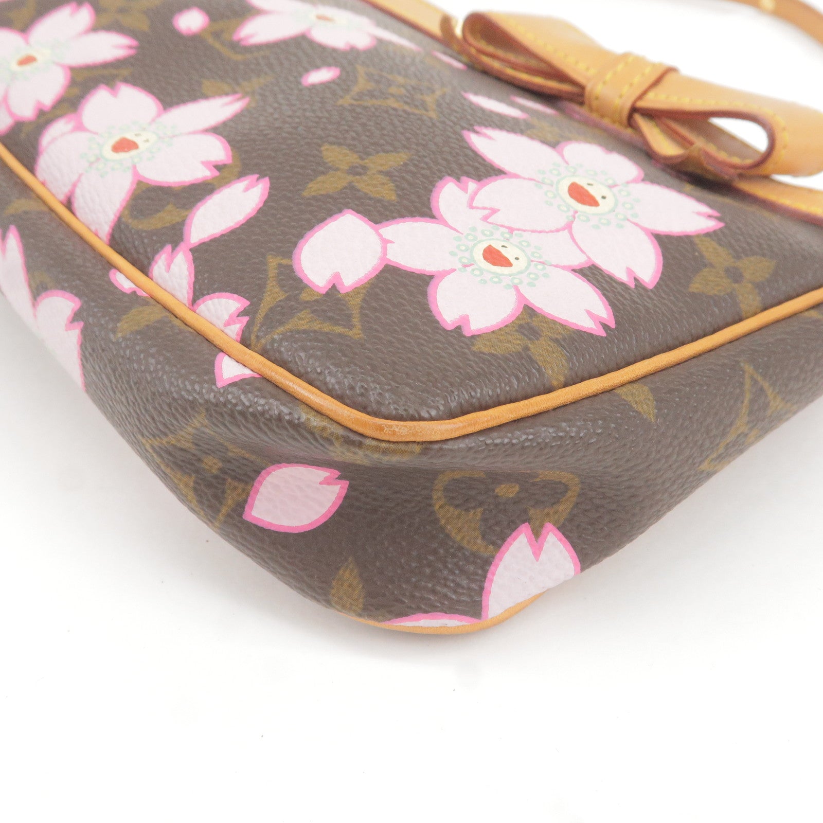 Pochette accessoire leather handbag Louis Vuitton Brown in Leather -  41168830
