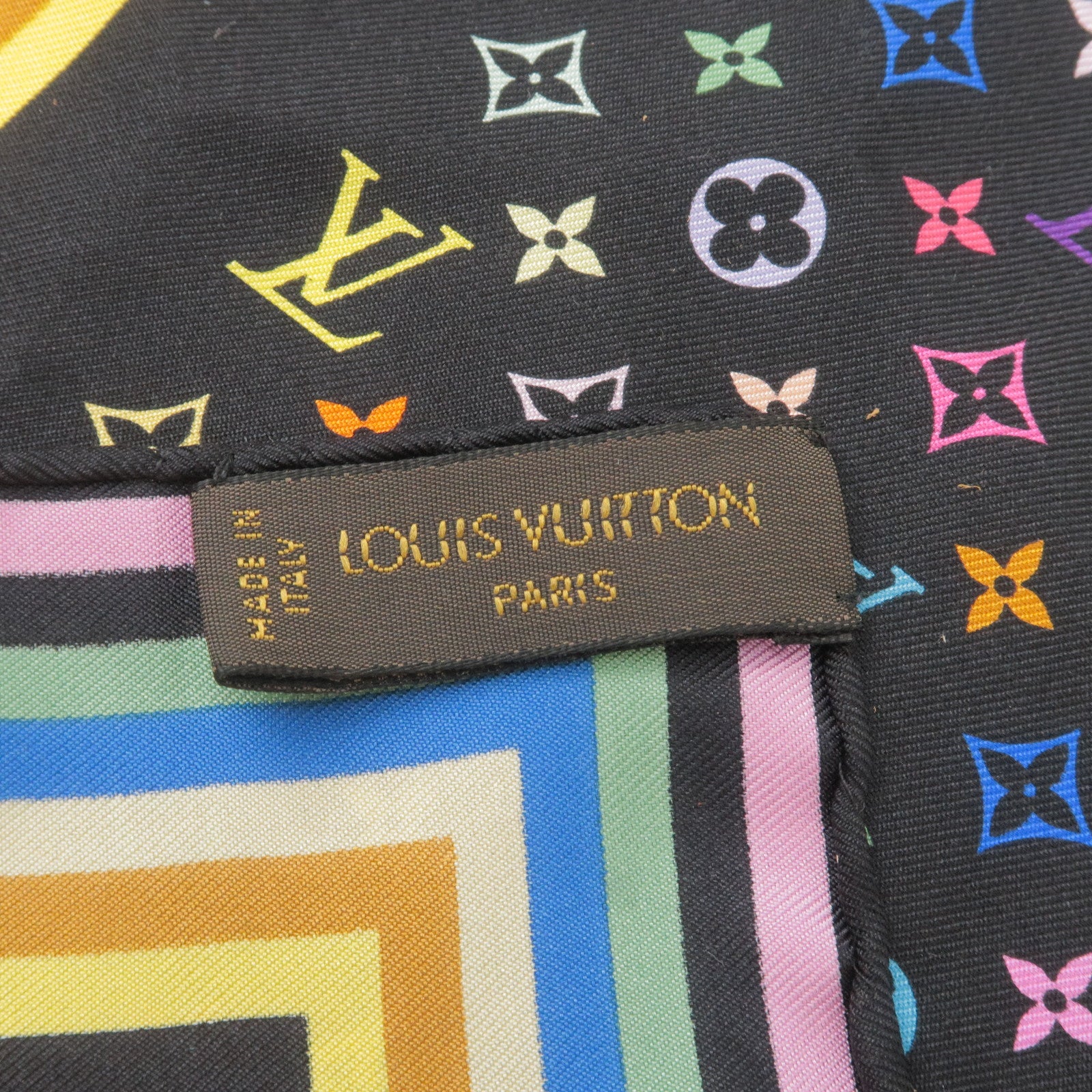 Louis Vuitton Multi Colour Silk Scarf