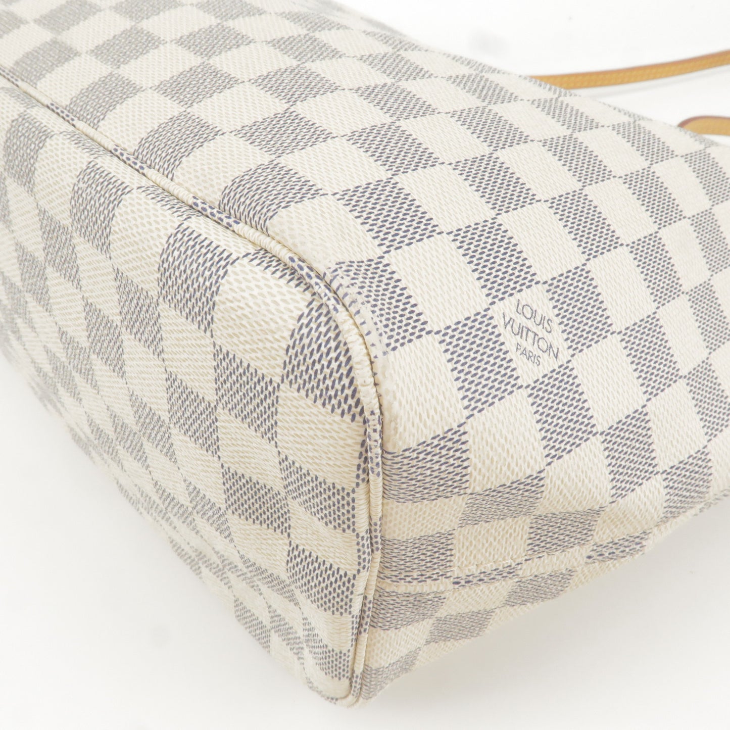 Louis Vuitton Damier Azur Neverfull MM Tote Bag Hand Bag N51107