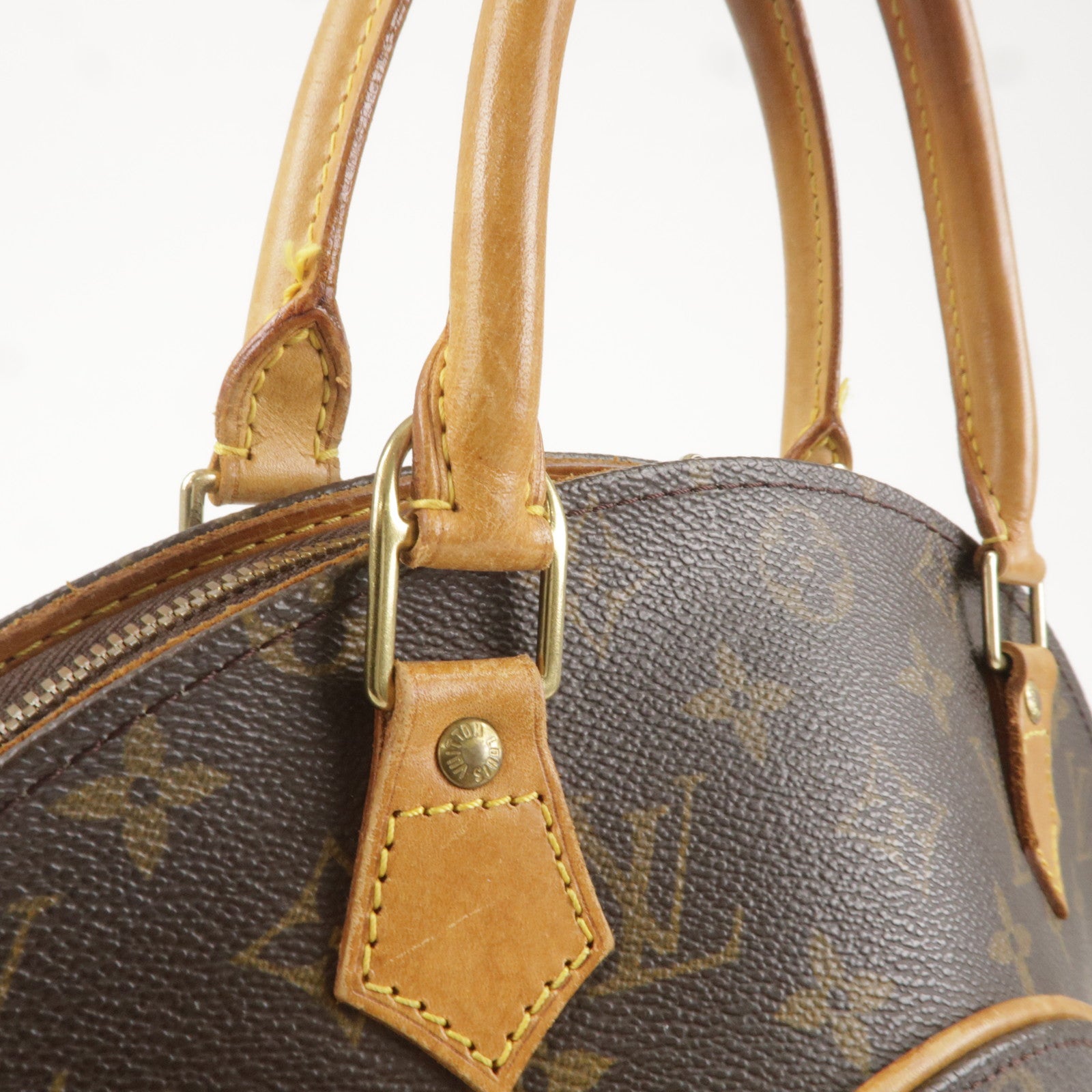 Louis Vuitton Lv Ghw Elipse Hand Bag M51126 Monogram Brown