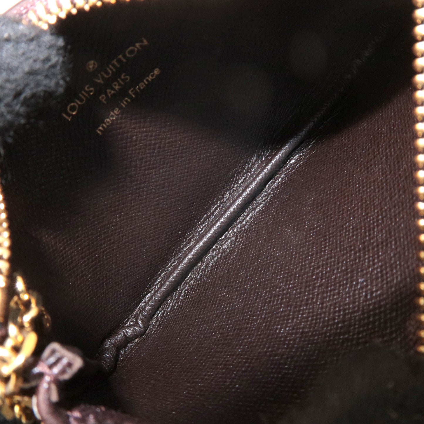 Louis Vuitton Monogram Idylle Pochette Cles Coin Case Brown M62994