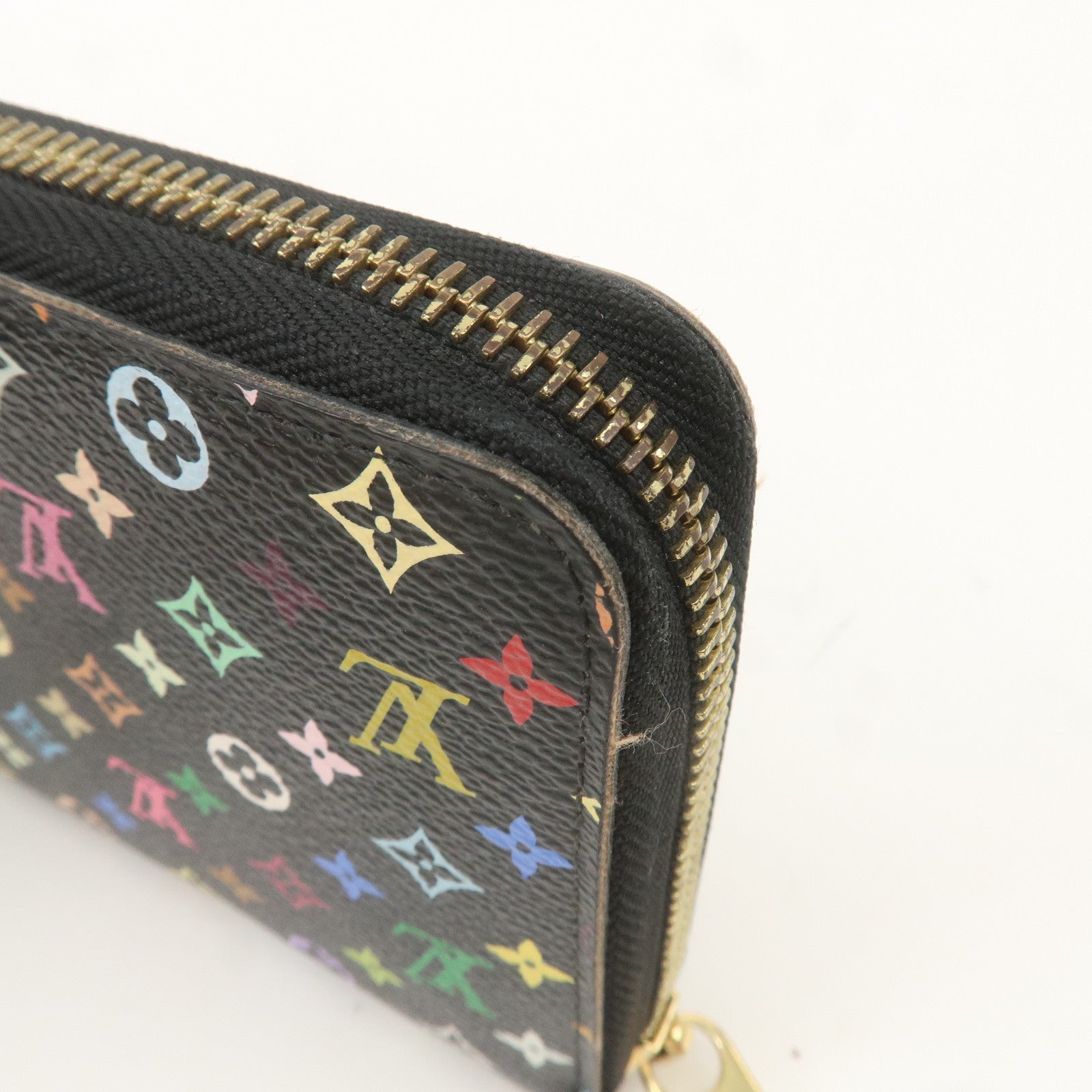 Louis Vuitton Monogram Multi Color Zippy Wallet Noir M60244