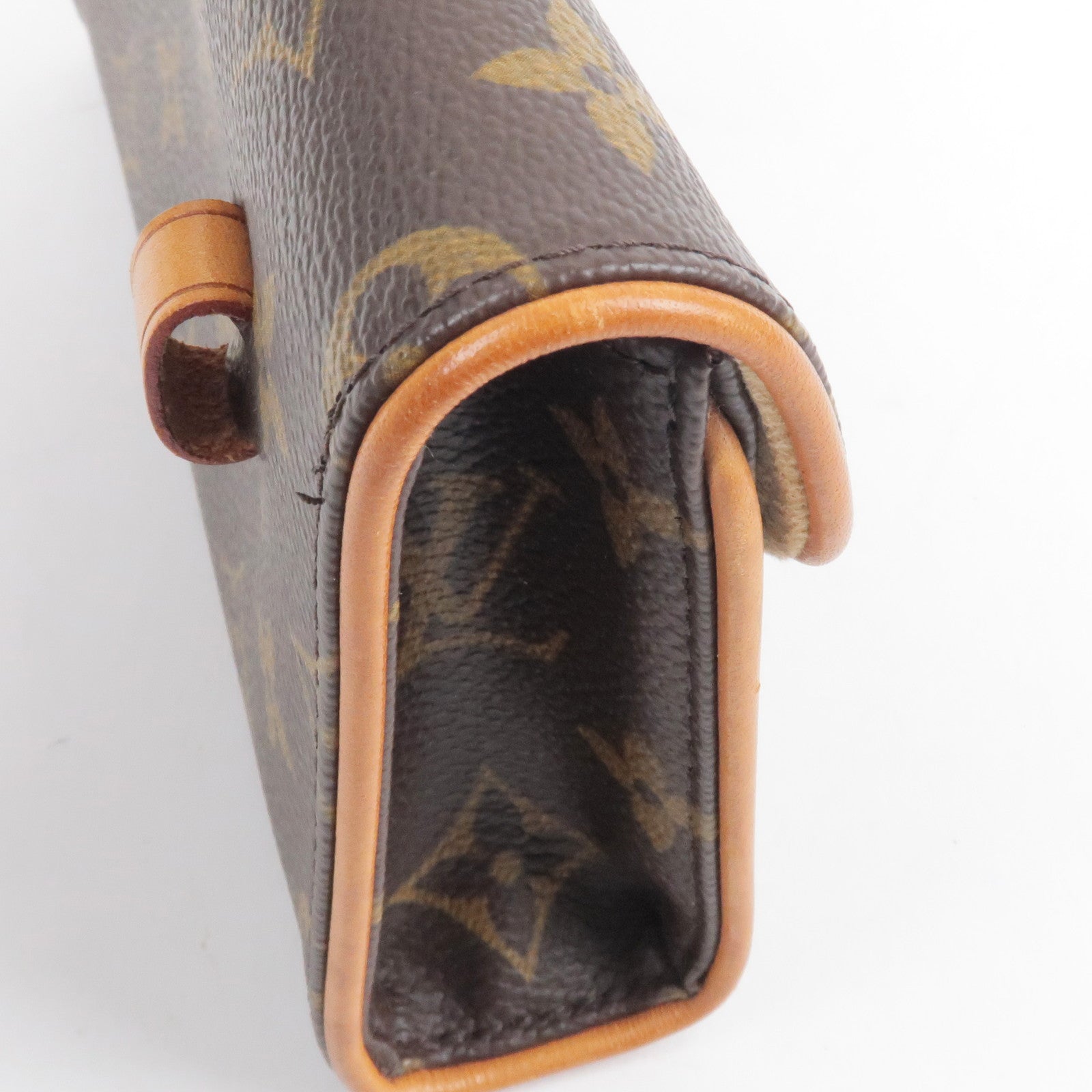 Louis Vuitton Pochette Twin Gm Brown Canvas Clutch Bag (Pre-Owned)