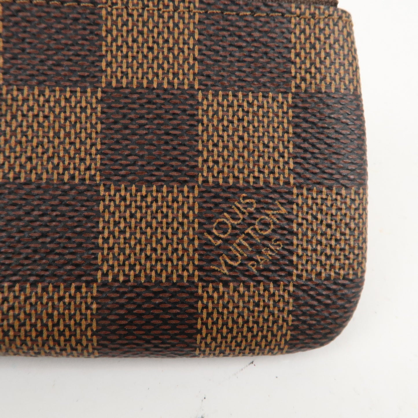 Louis Vuitton Damier Ebene Pochette Cles Coin Case N62658