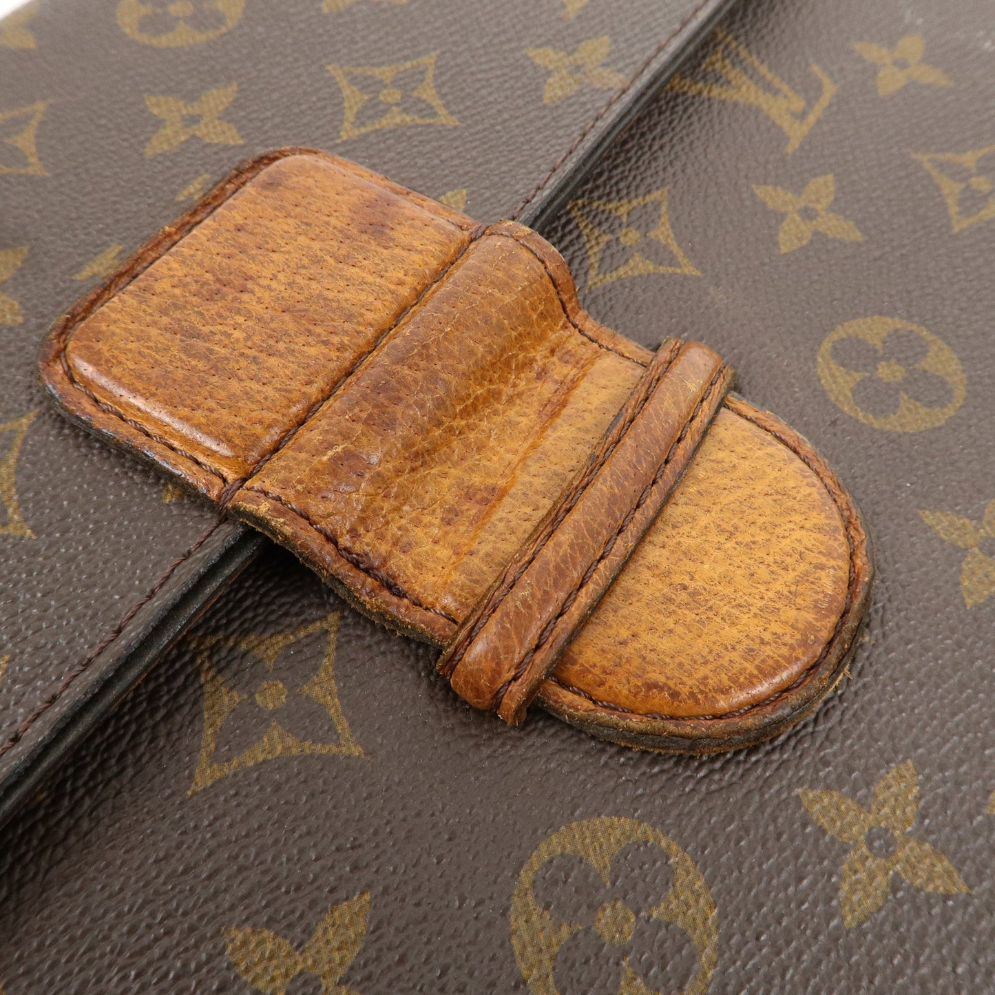 Louis Vuitton Monogram Posh Ministre Clutch Bag Brown M53445