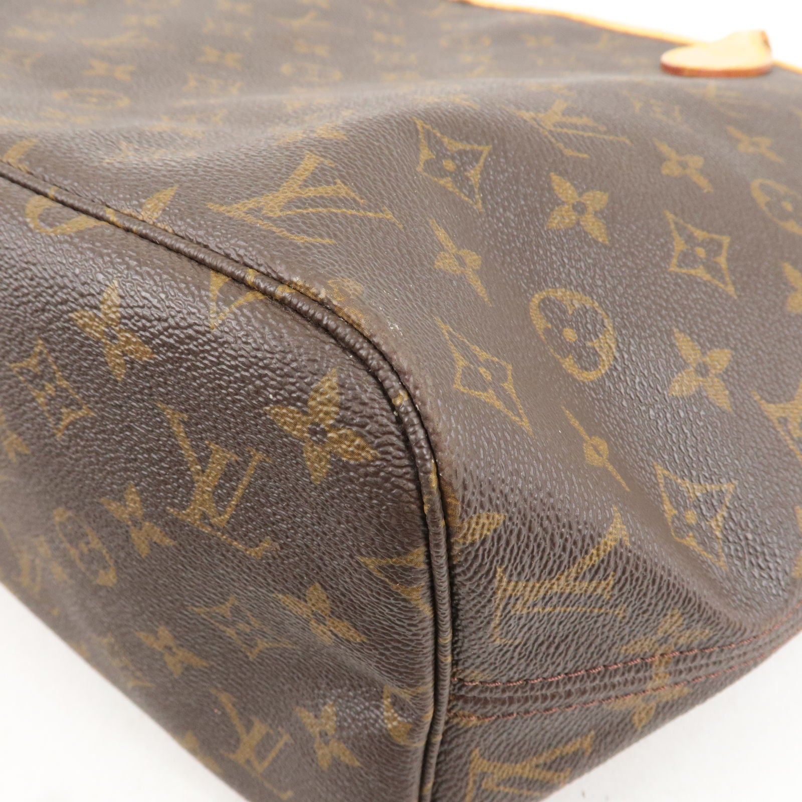 Louis Vuitton Monogram Neverfull MM M40156 Tote Bag Canvas Brown