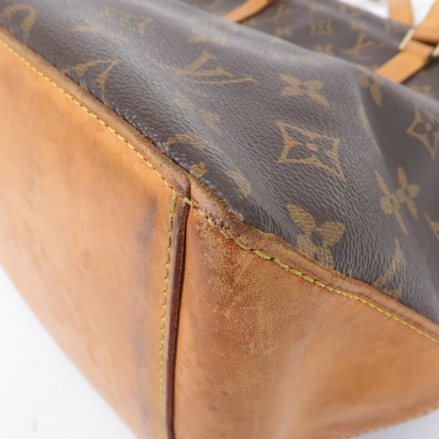 Louis Vuitton Monogram Cabas Mezzo Tote Bag Brown M51151