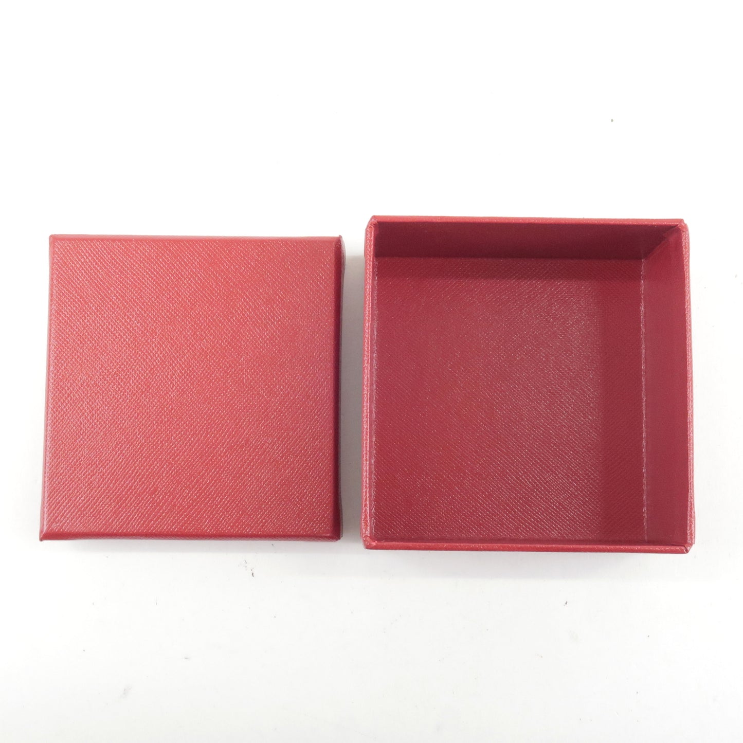 Cartier Set of 2 Ring Display Box Jewelry Box For Ring Red